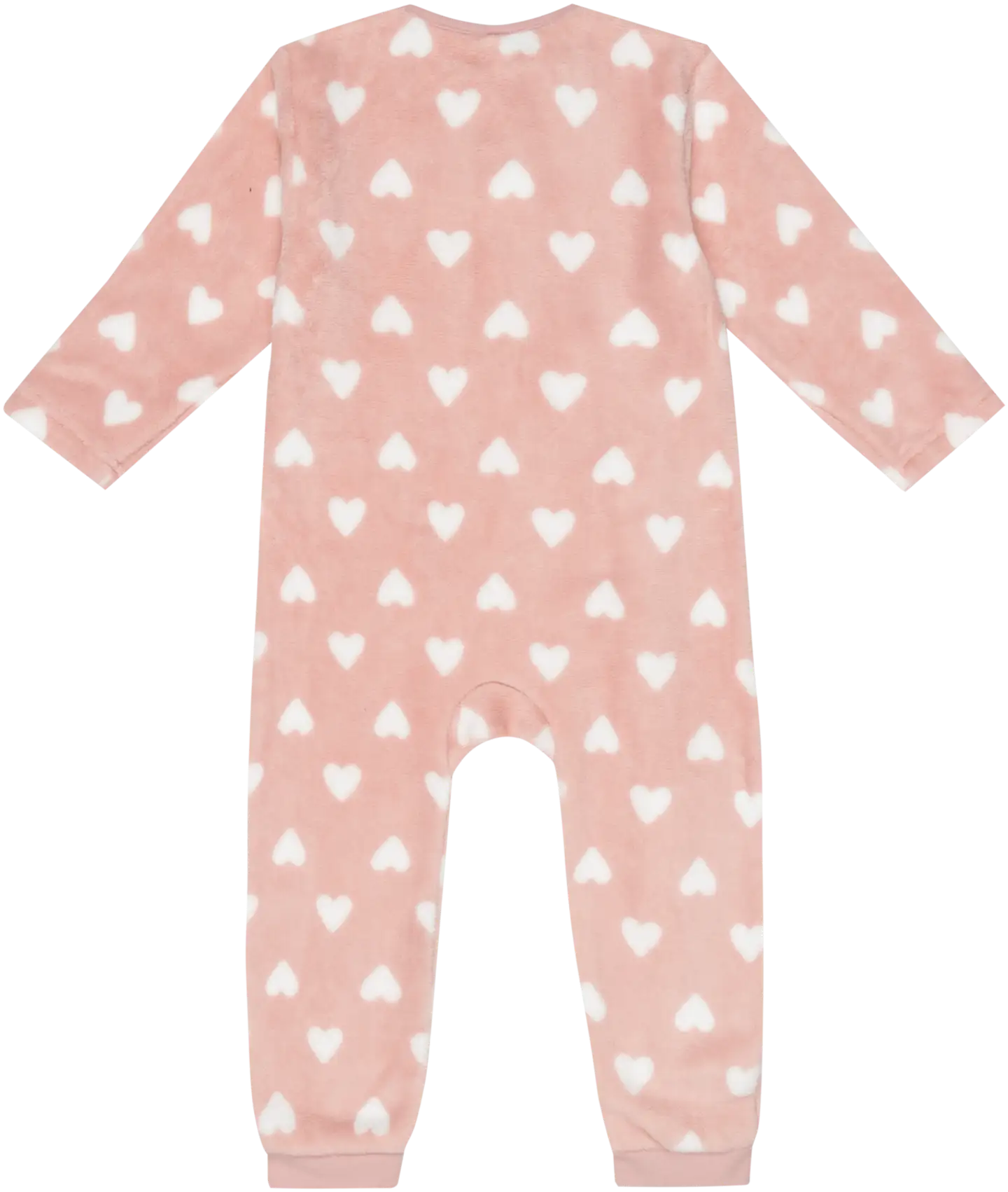 TEX BASIC vauvojen potkupuku fleece Sydän - PINK 3 - 2