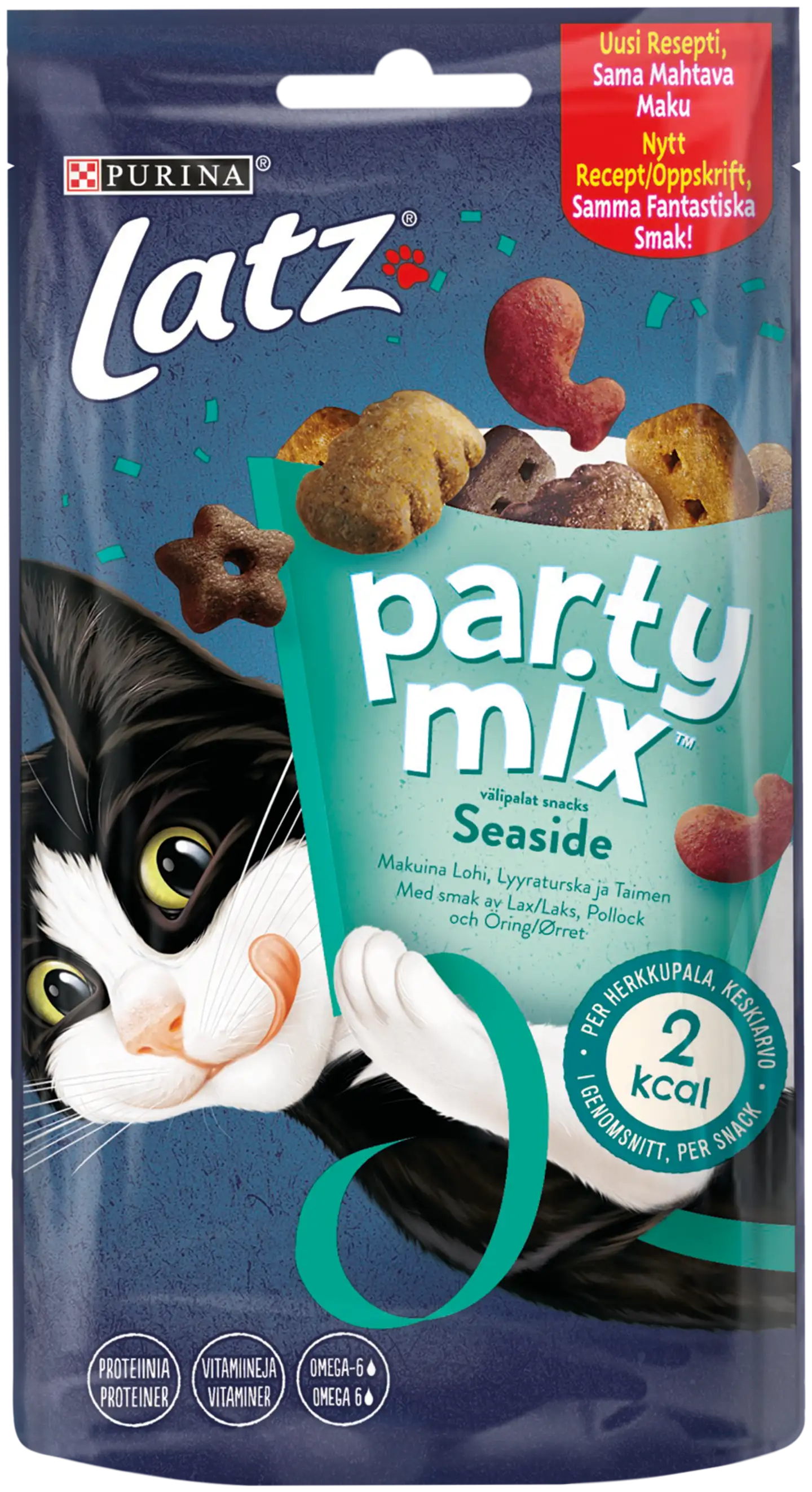 Latz 60g Party Mix snacks Seaside Mix Lohen, Seitin & Taimenen makuinen