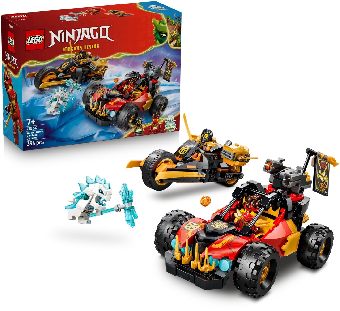 LEGO® Ninjago 71864 Kain ja Colen yhdistelmäajoneuvot - 1