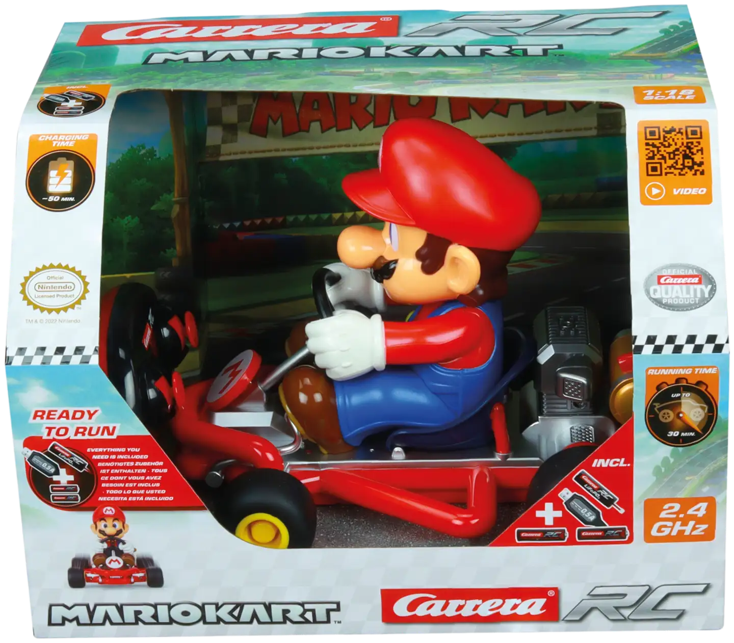 Carrera kauko-ohjattava auto Mario Kart™ Pipe Kart, Mario - 2