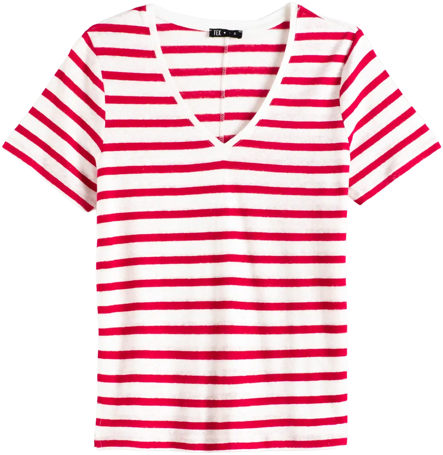 TEX naisten T-paita Pellava I282695 - RASPBERRY 435 - 3