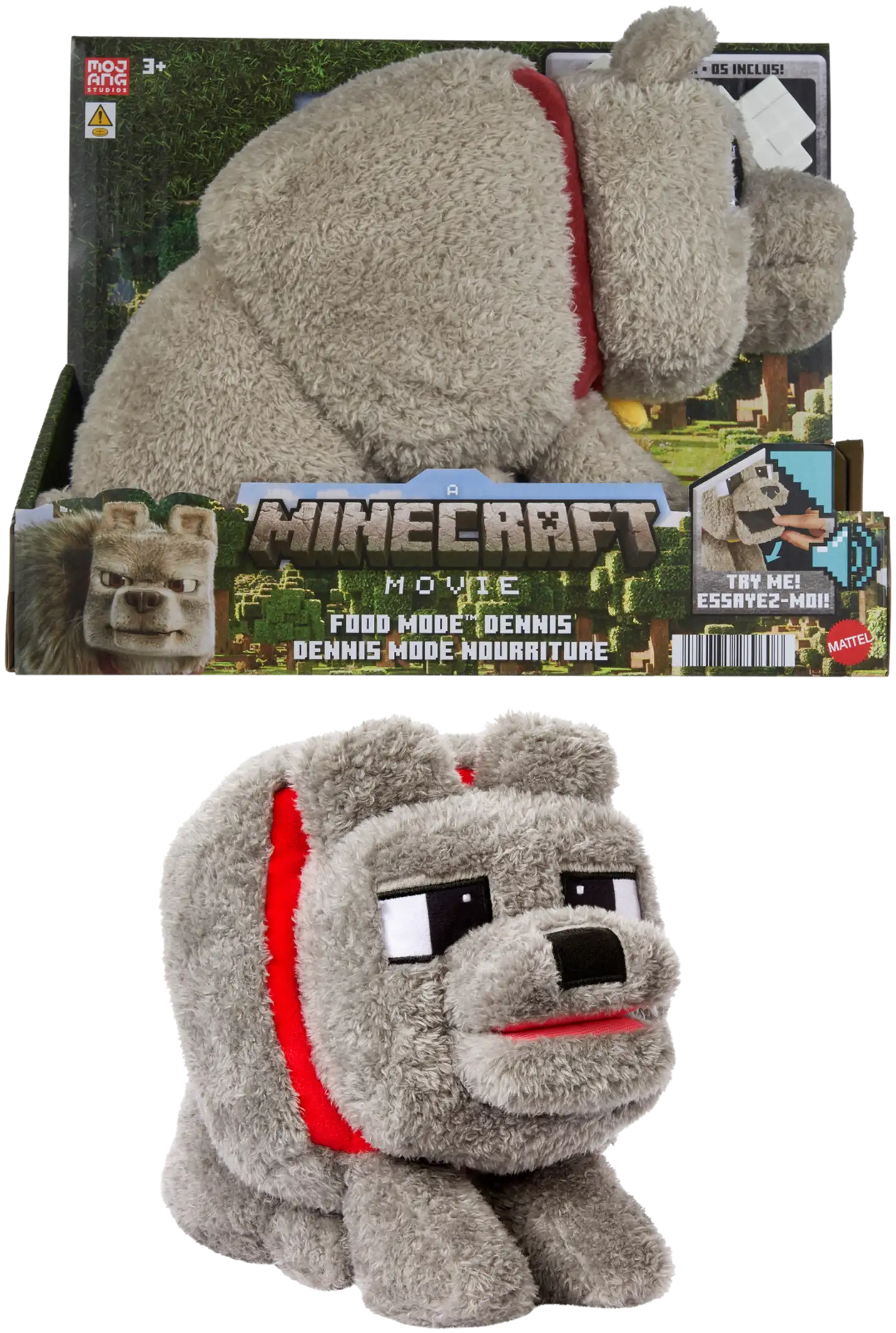 Minecraft Food Mode Wolf Feature Plush - 1