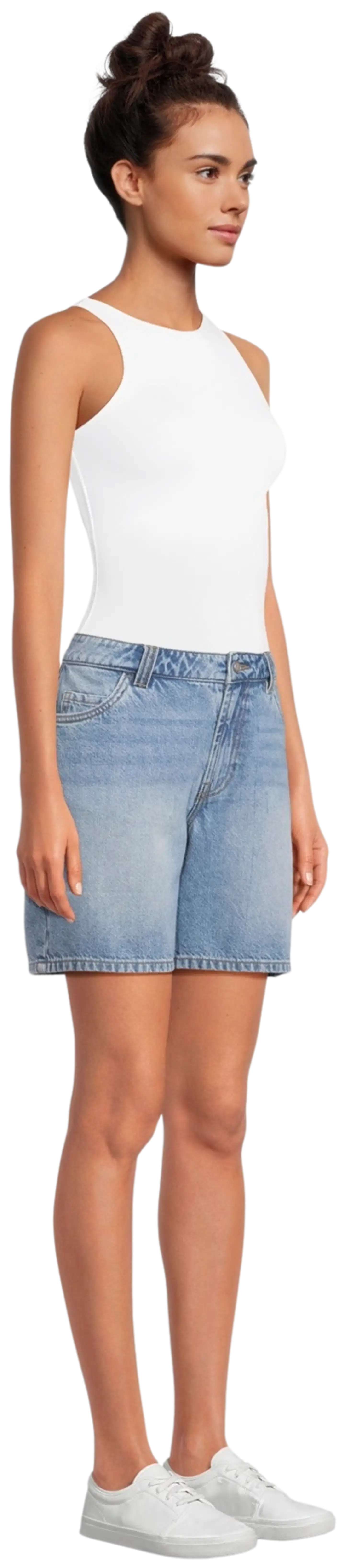 WKLY. naisten farkkushortsit Loose fit 222W000208 - Indigo - 4