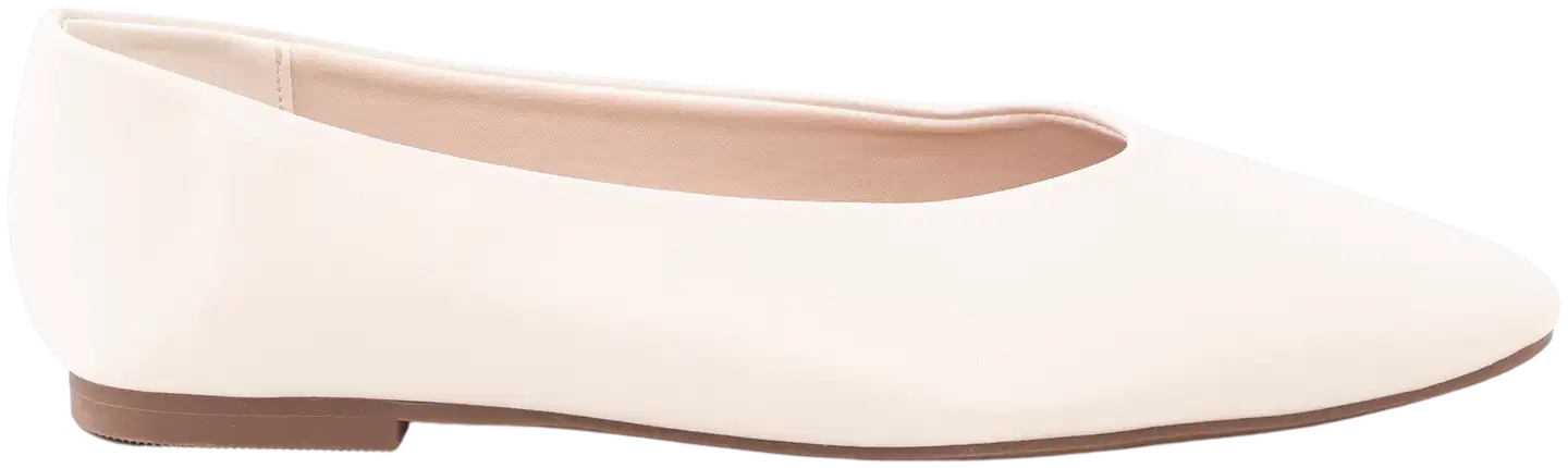 TEX naisten ballerinat I275443 - Off white - 2