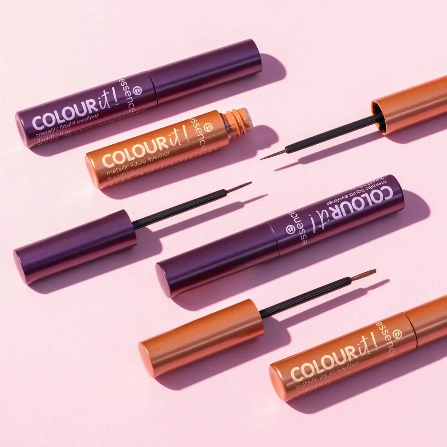 essence COLOUR it! metallic liquid liner 01 Burnished Bronze 3 ml - Burnished Bronze - 9