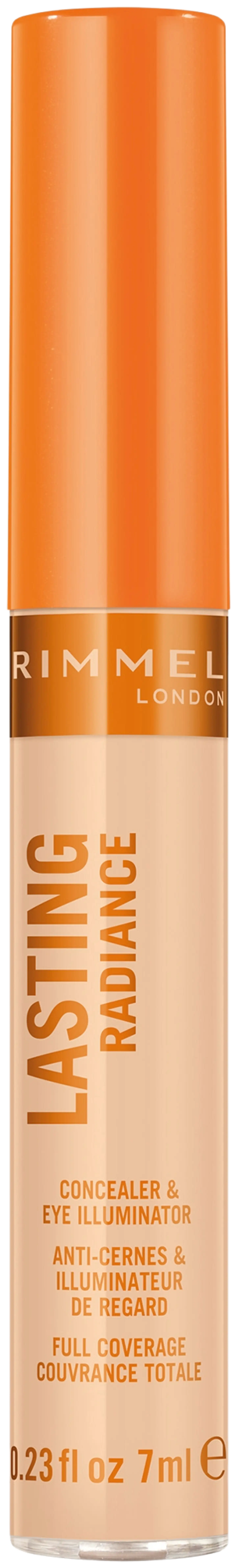 Rimmel Lasting Radiance Concealer -peitevoide 7 ml, 010 Ivory - 2