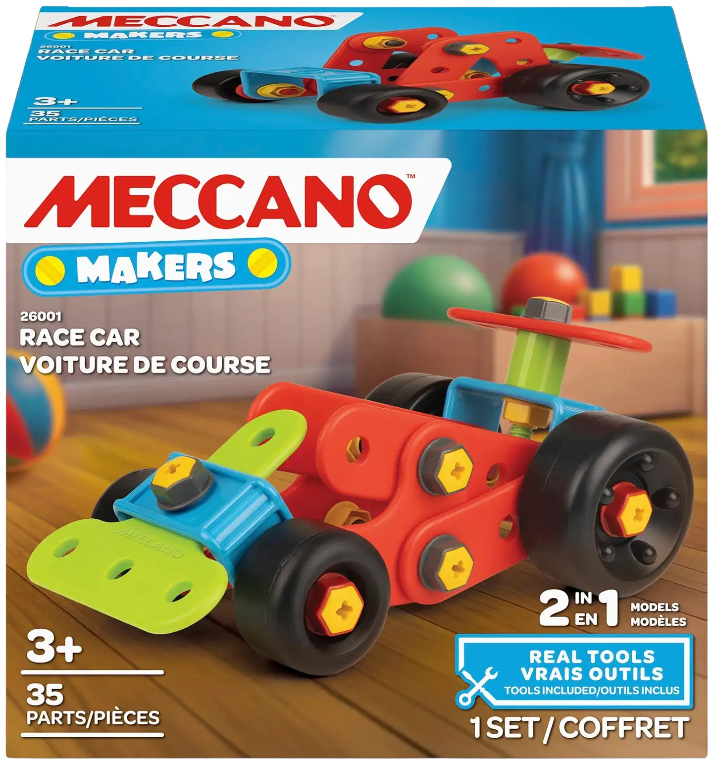 Meccano rakennussarja 2-In-1 Tractor to Race Car - 2