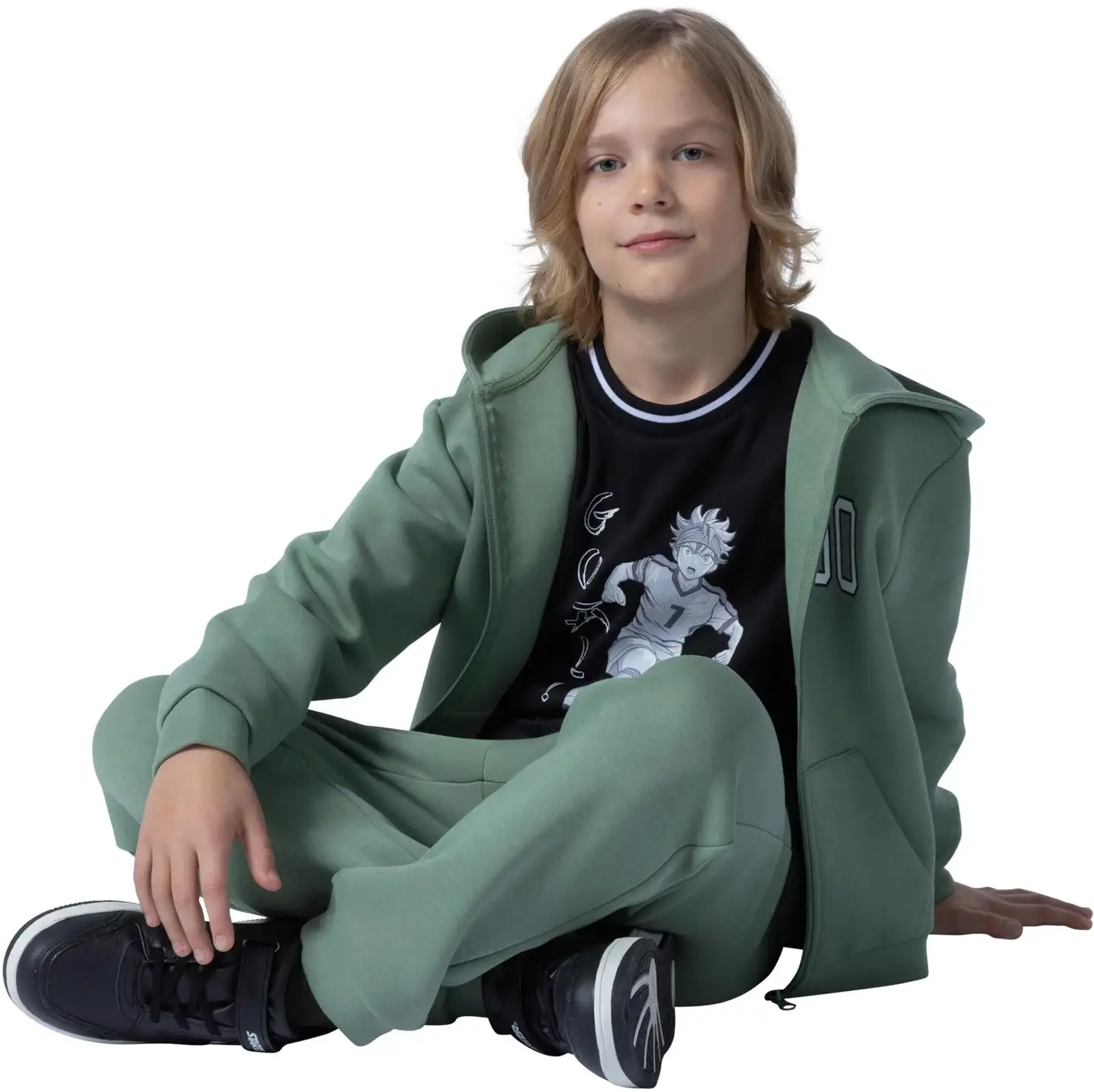 House lasten t-paita mesh 23PH032605 - BLACK - 4