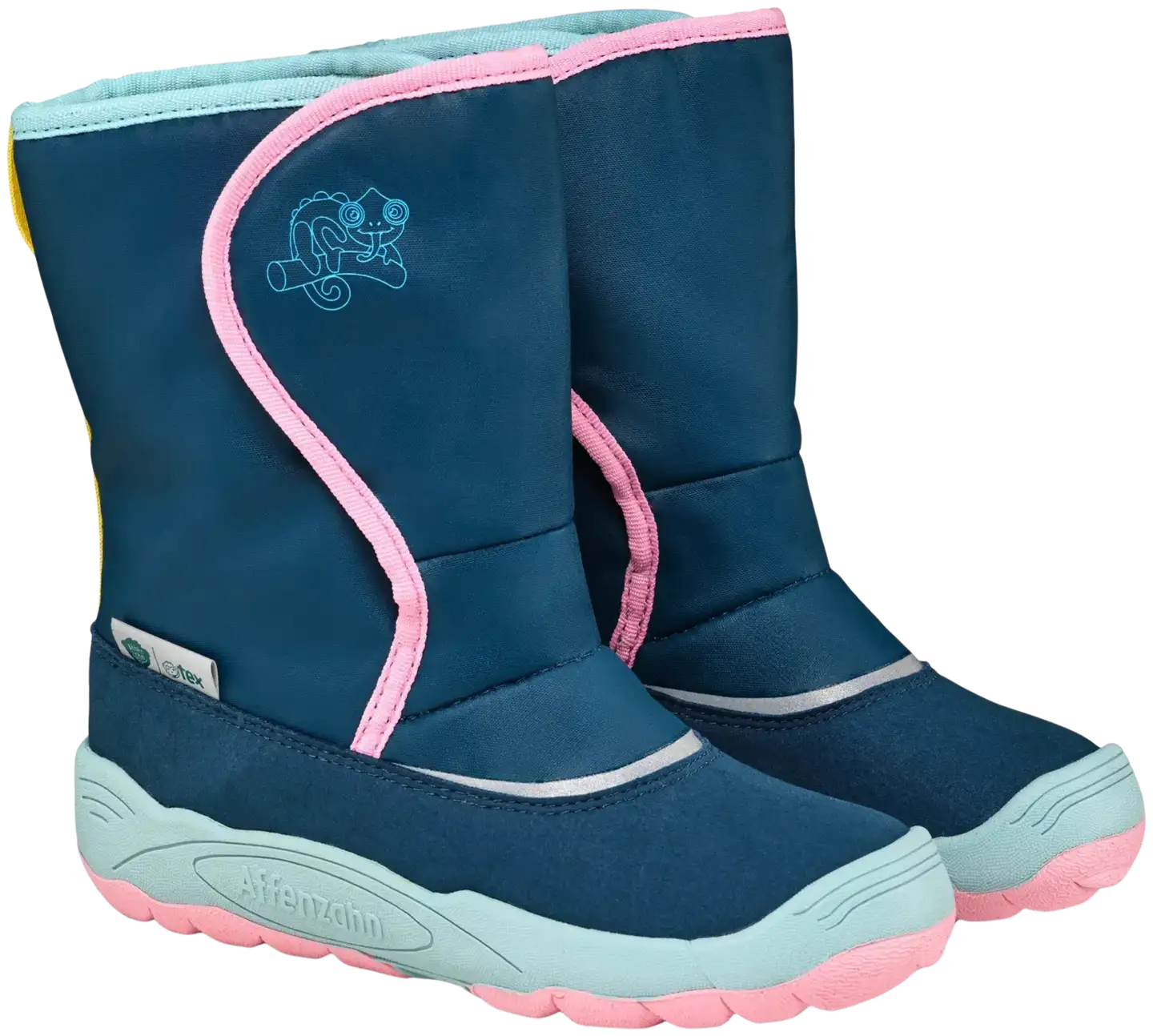 Affenzahn lasten paljasjalkakenkä Snow Boot Vegan Freezy - Chameleon - 1
