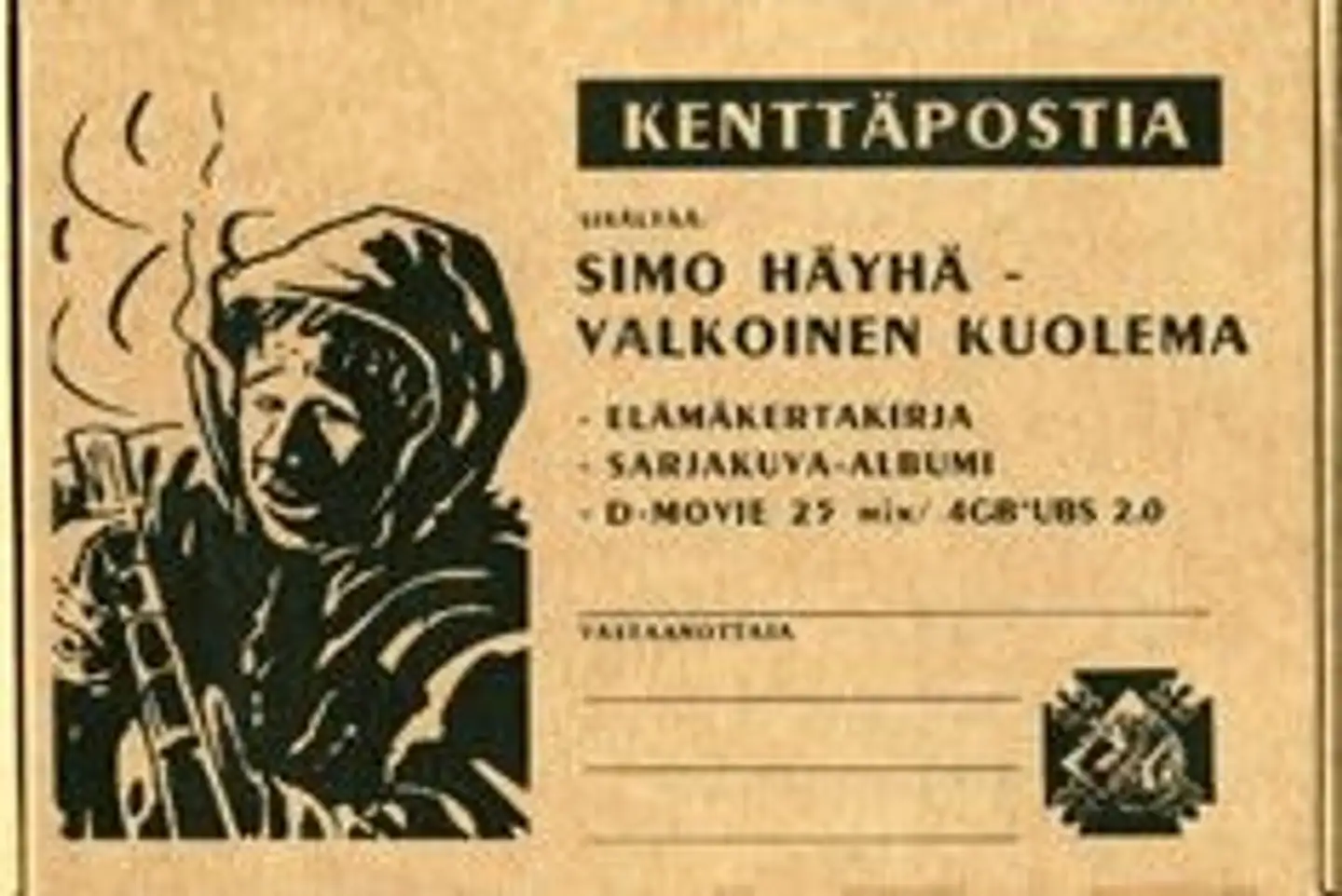 Kenttäpostia-paketti (Simo Häyhä - Valkoinen kuolema -elämäkerta, sarjakuva-albumi ja D-movie muistikortilla)