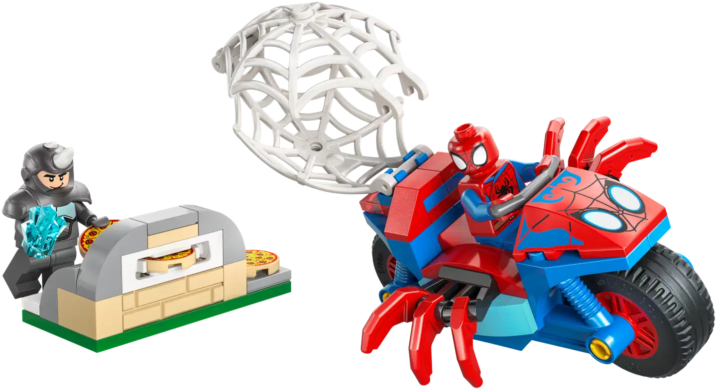 LEGO® Spidey 11206 Spidey jahtaa Rhinoa moottoripyörällään - 2