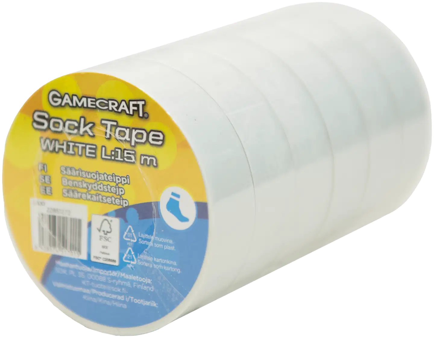 Jalkapallon sukkateippi UB150-W valkoinen