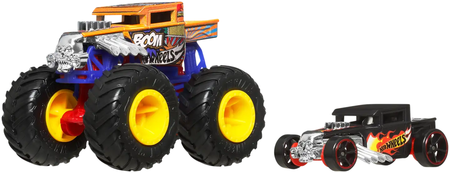 Hot Wheels monsteriauto + pikkuauto - 8