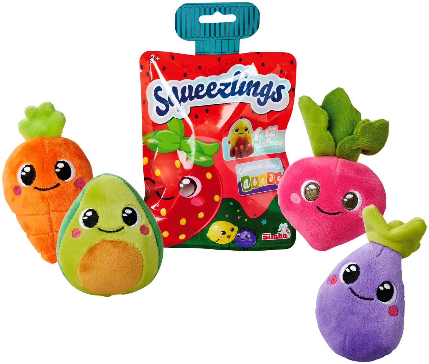 Simba Squeezlings -pehmo, yllätyspussissa, lajitelma, myydään yksittäin - 1