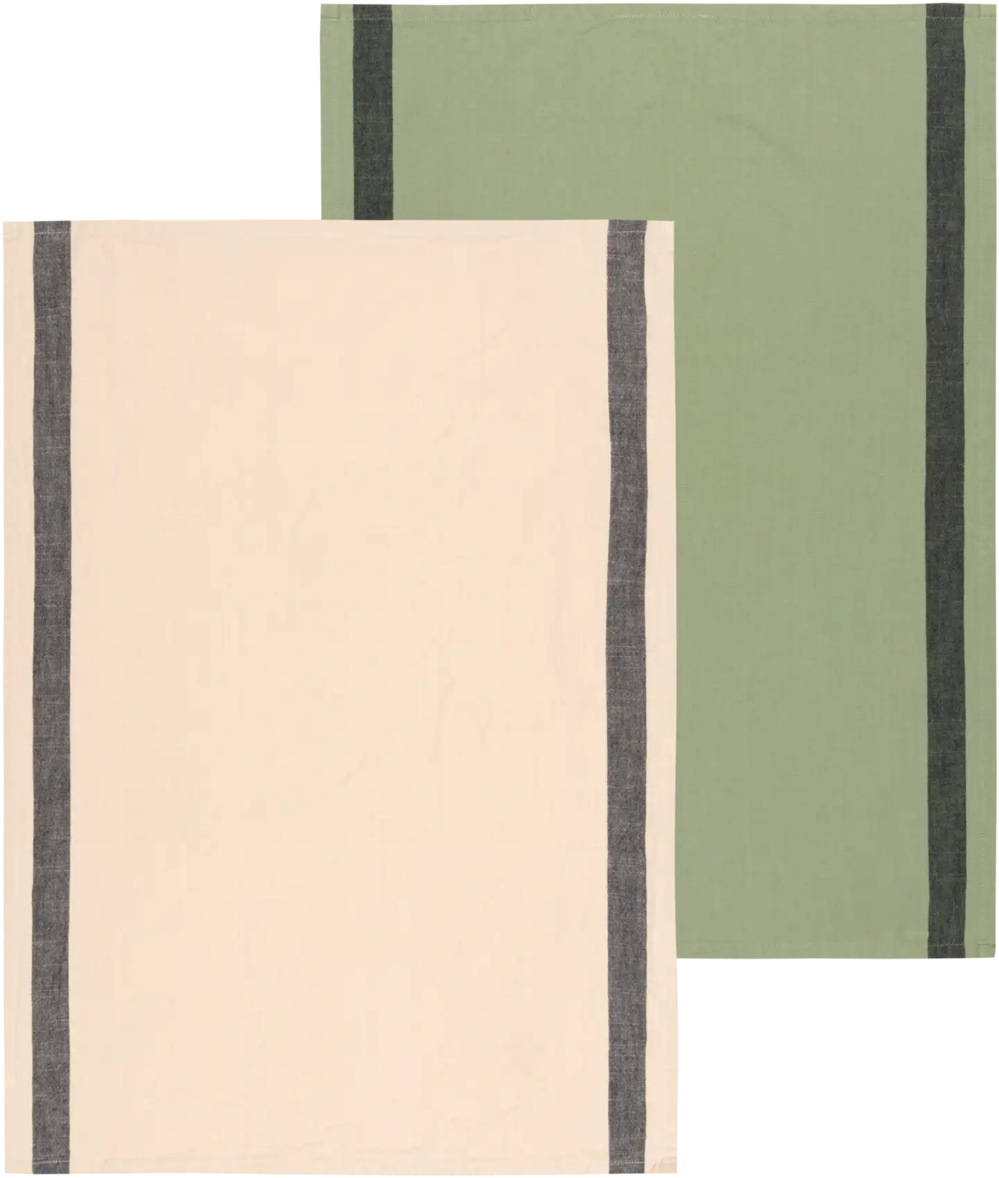 House keittiöpyyhe Rauha 2 kpl vihreä/beige - 1