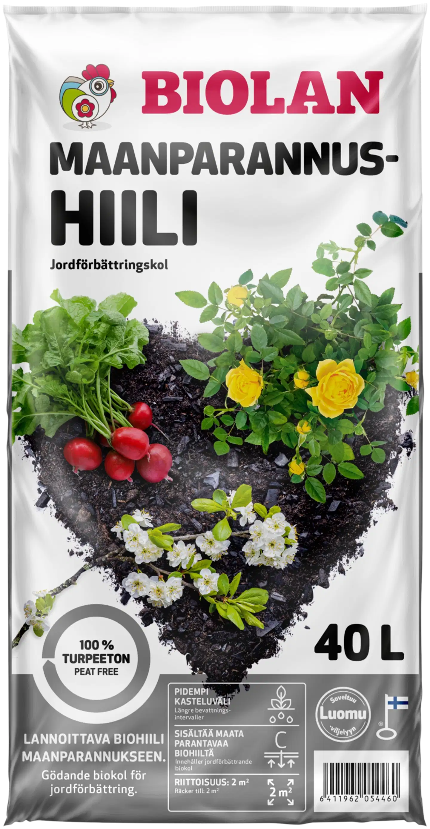Biolan maanparannushiili 40 l - 1