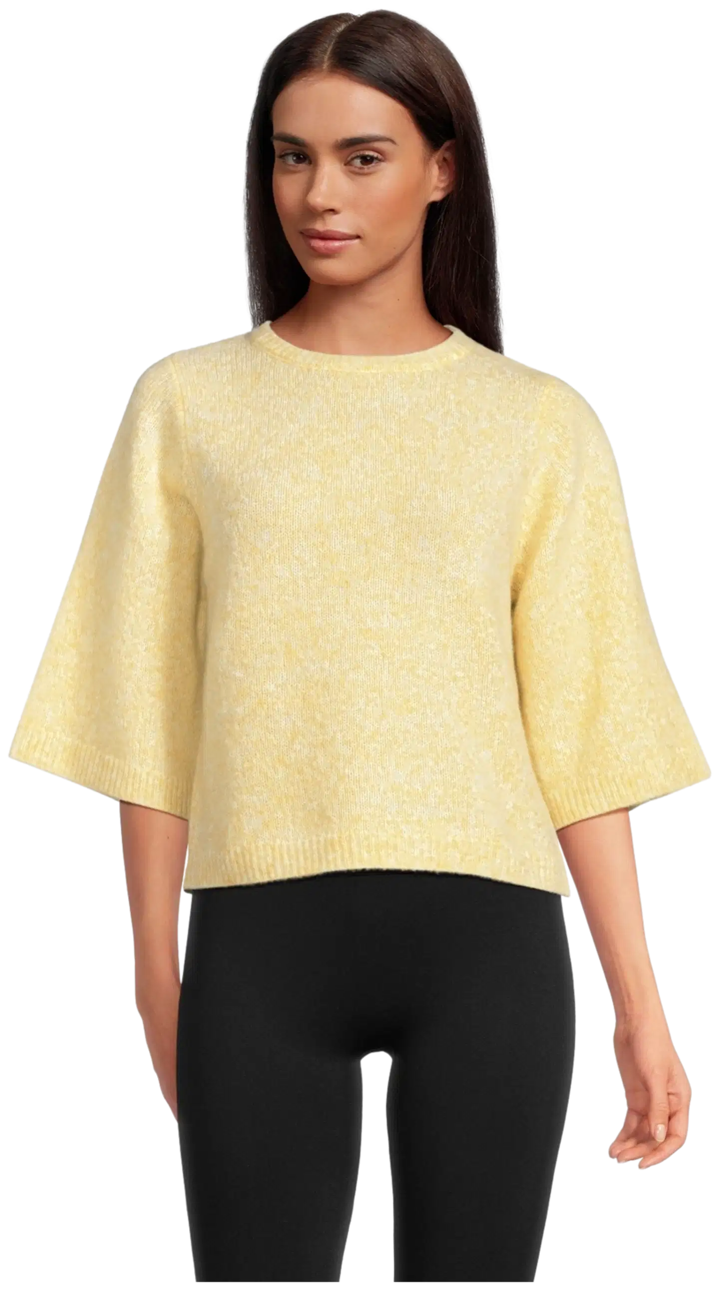 WKLY. naisten villasekoiteneulepusero 213W360130 - Yellow - 1