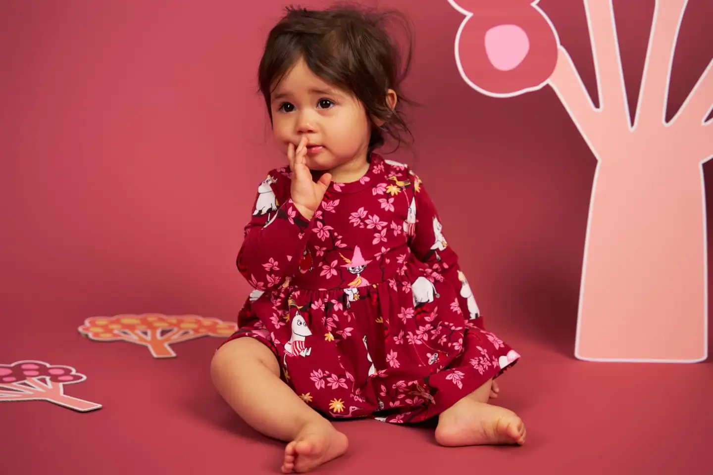 Martinex Muumi vauvojen bodymekko Kiipeilypuu 588451 - burgundi - 6