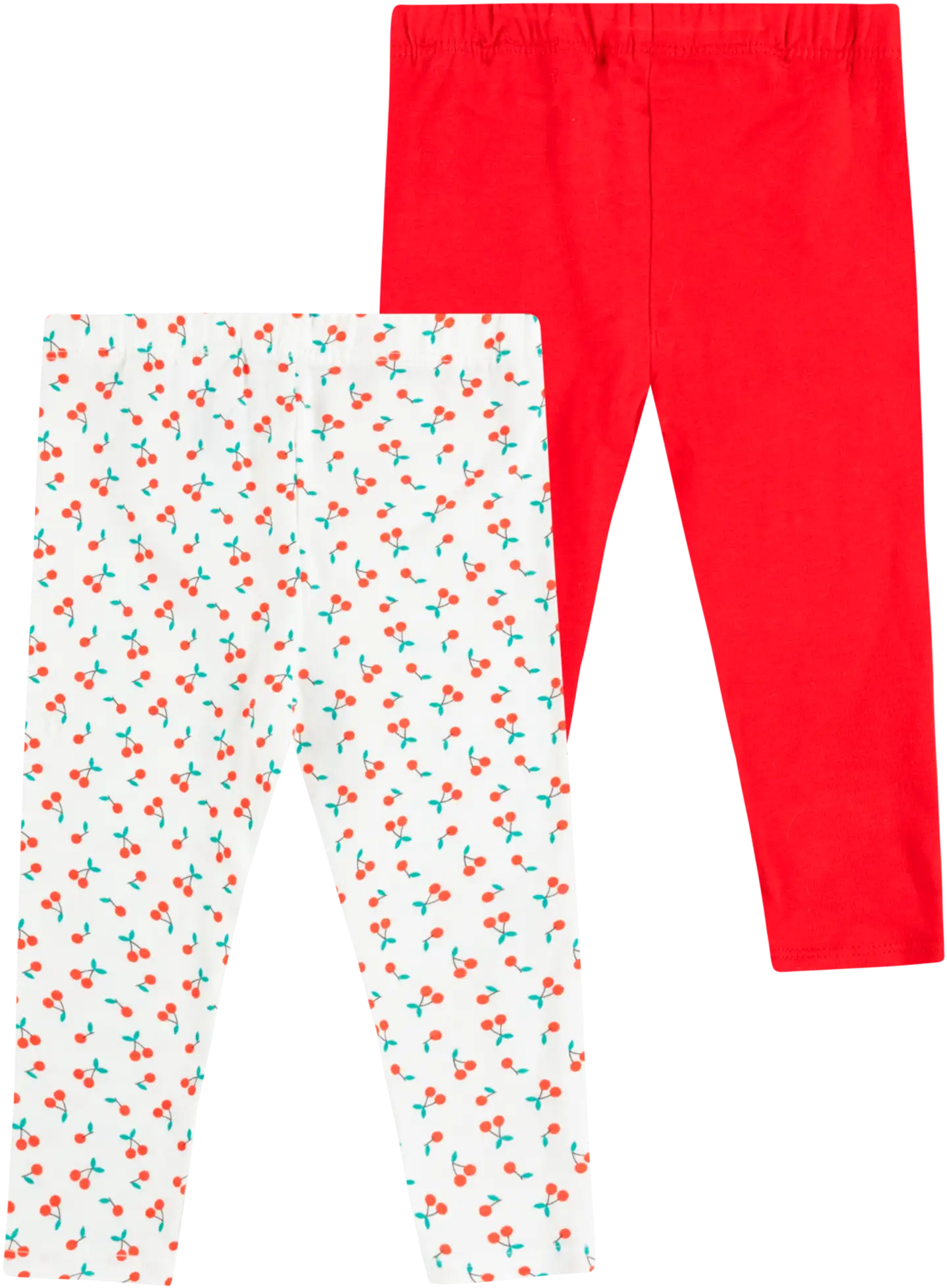 TEX BABY vauvojen leggingsit Kirsikka 2-pack - RED - 3