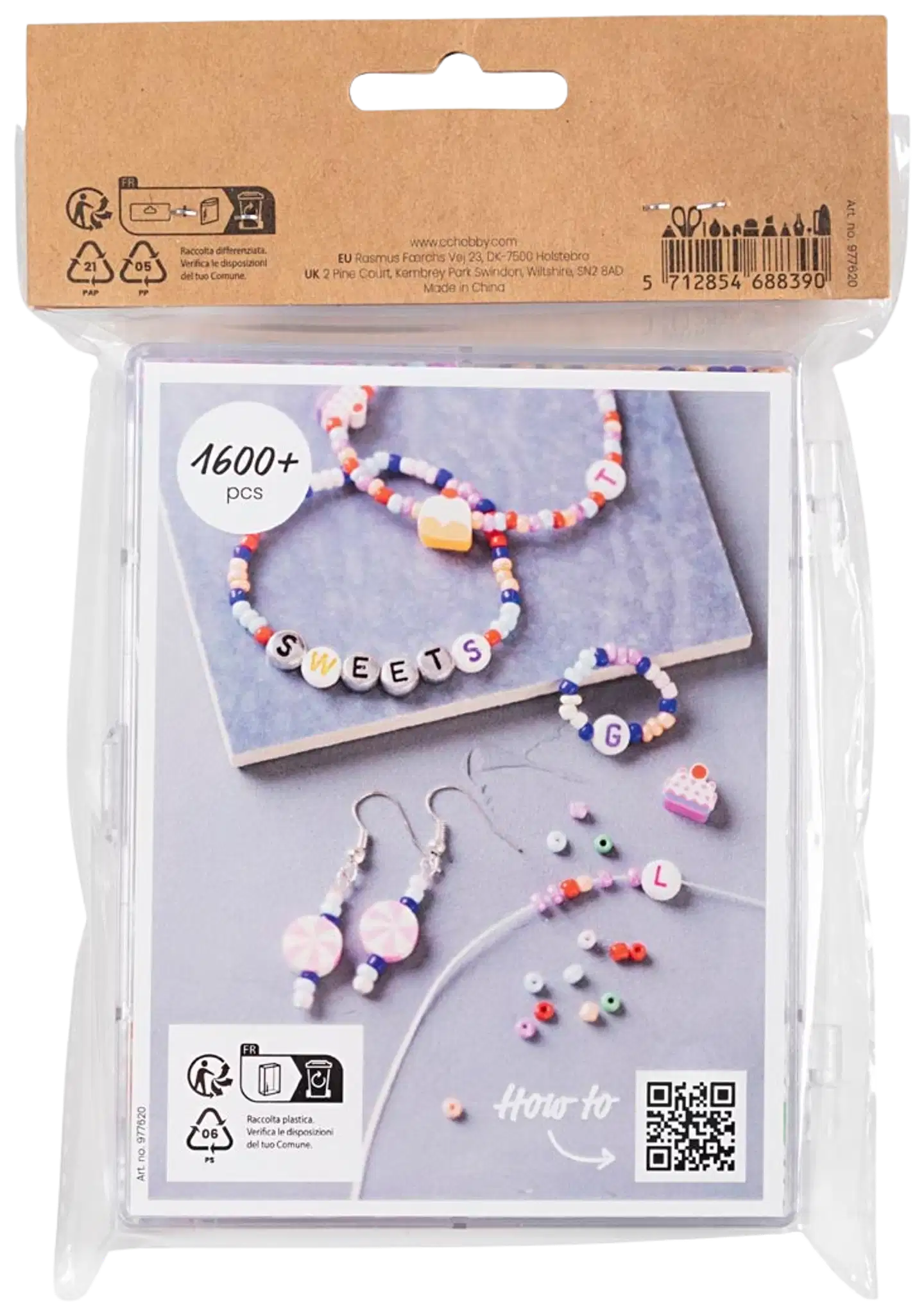 Creativ Company askartelupaketti korut pastellivärit - 3