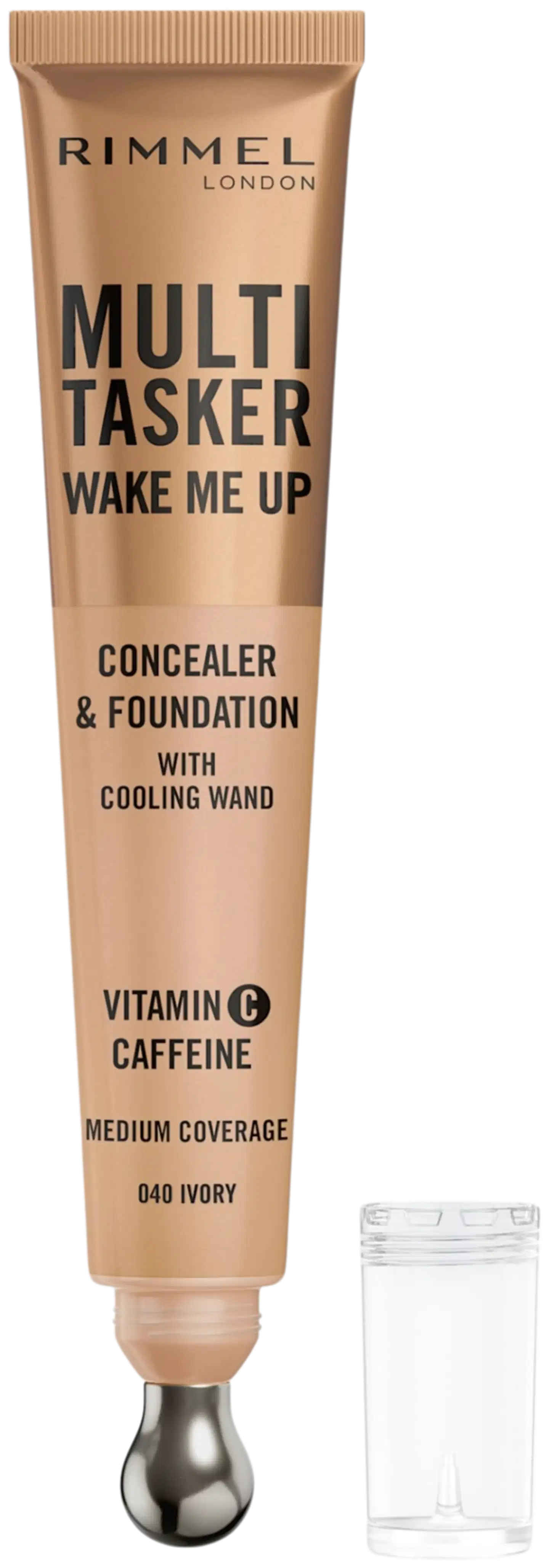 Rimmel Multi-Tasker Wake Me Up Concealer & Foundation 20 ml 025 Rose Ivory peitevoide - Ivory - 1