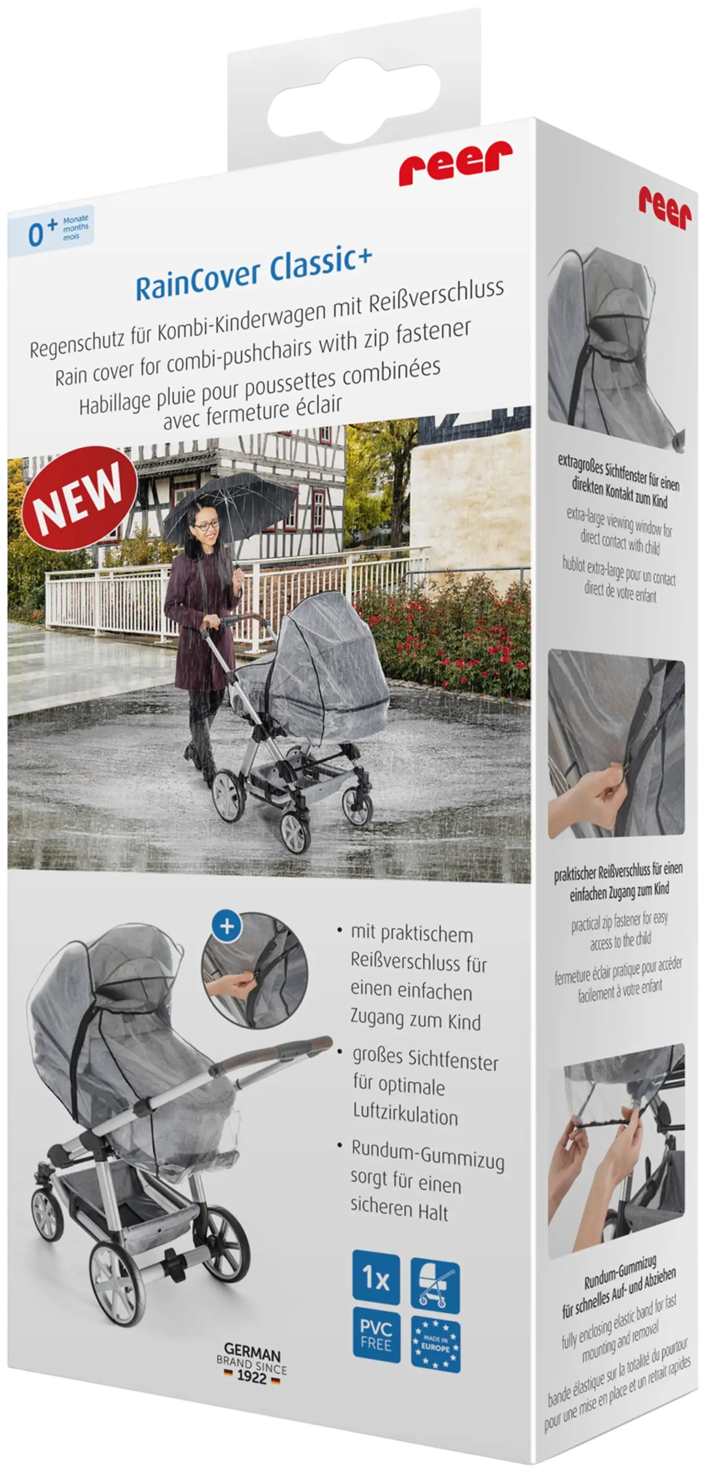 Reer Classic+ yhdistelmärattaiden sadesuoja - 1