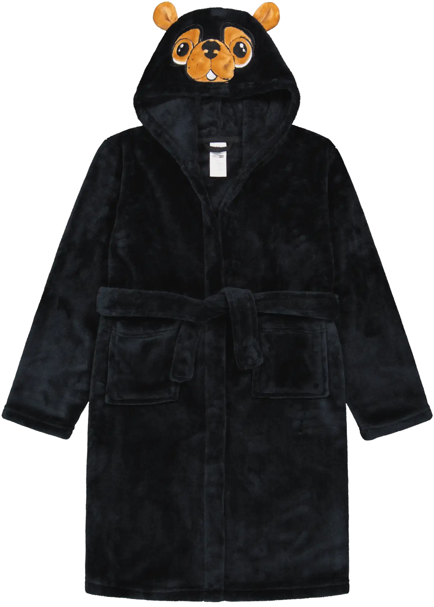 House lasten kylpytakki fleece 232H382422 - BLACK