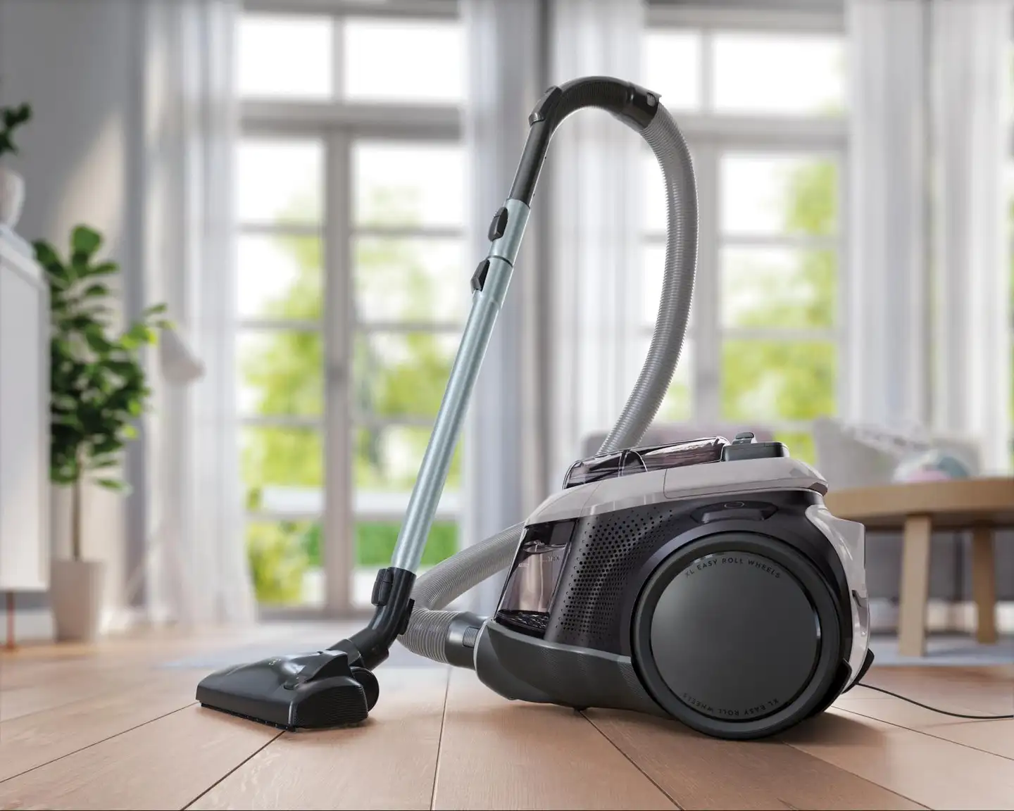 Electrolux PC91-4MG, pölypussiton pölynimuri, 7-vaiheinen suodatusjärjestelmä, pölysäiliö 1, 6 litraa, teleskooppiputki lukituksella, siivousulottuvuus 12 metriä pistorasialta, - 6