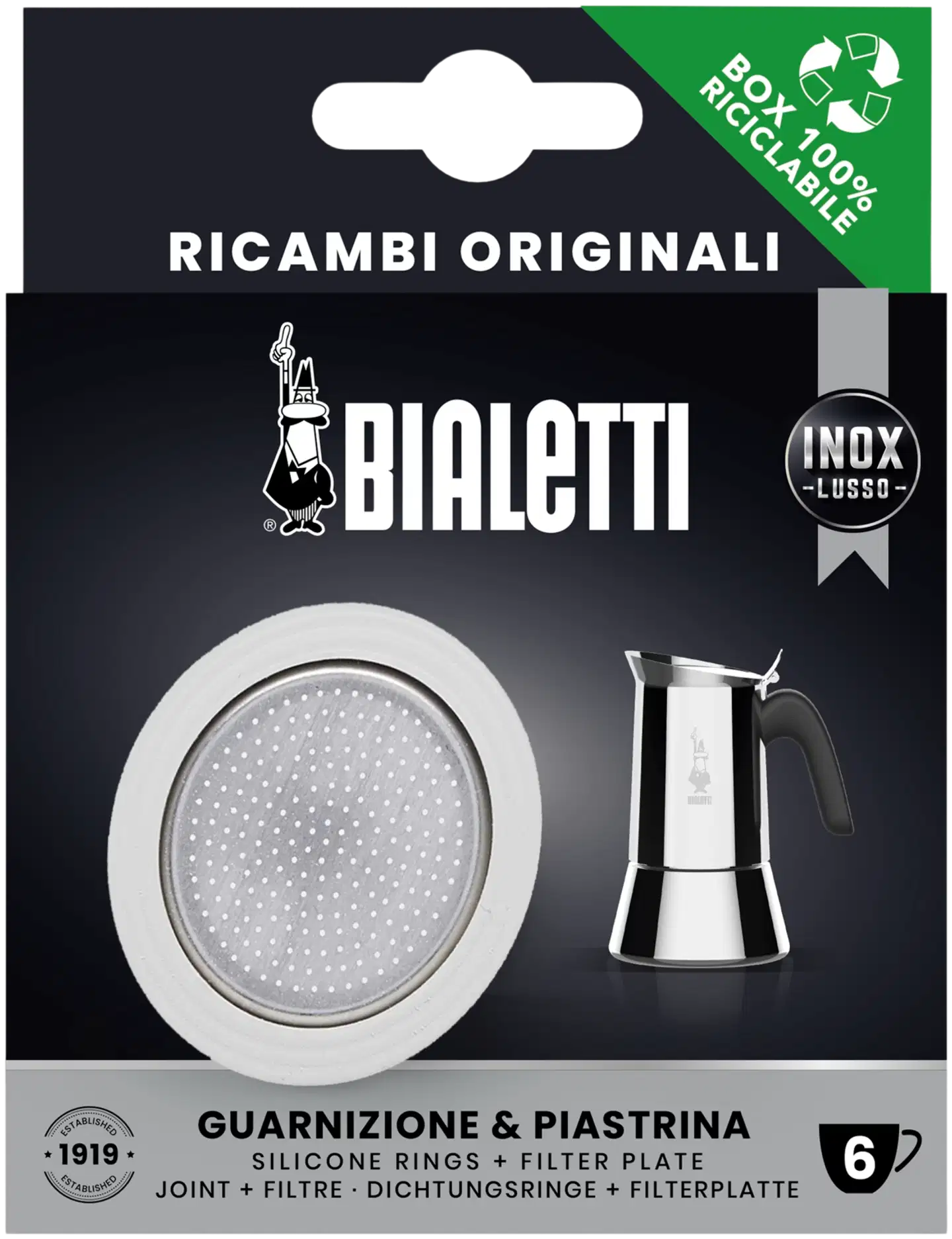 Bialetti Tiiviste ja filtteri 6 k, Venus ja Musa