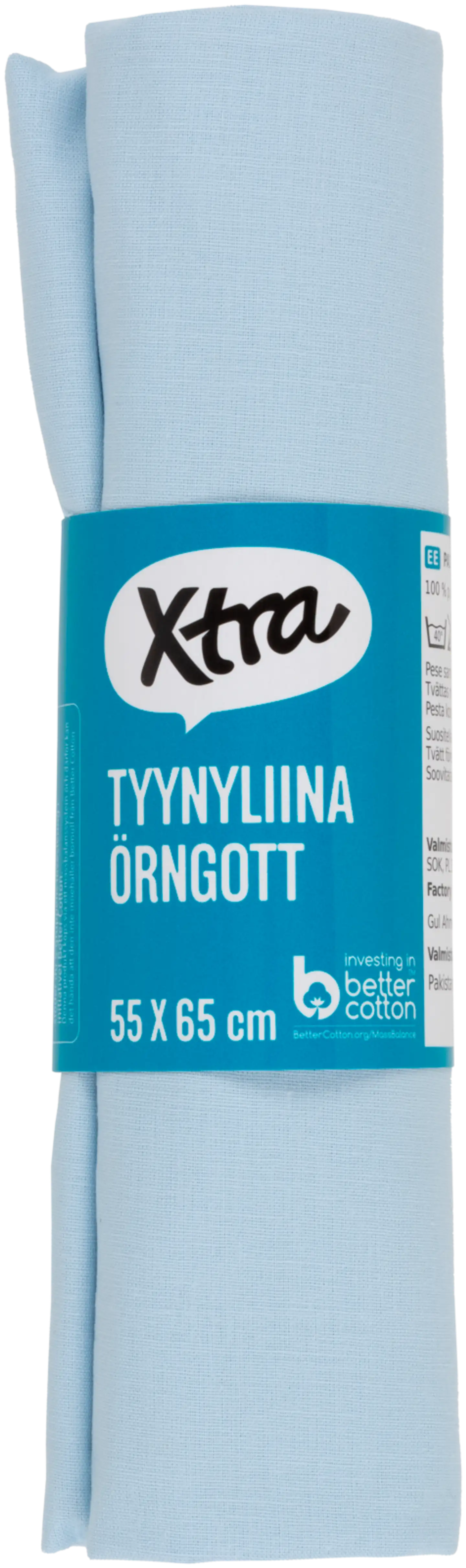 Xtra tyynyliina Uni 55x65 cm, vaaleansininen - 2