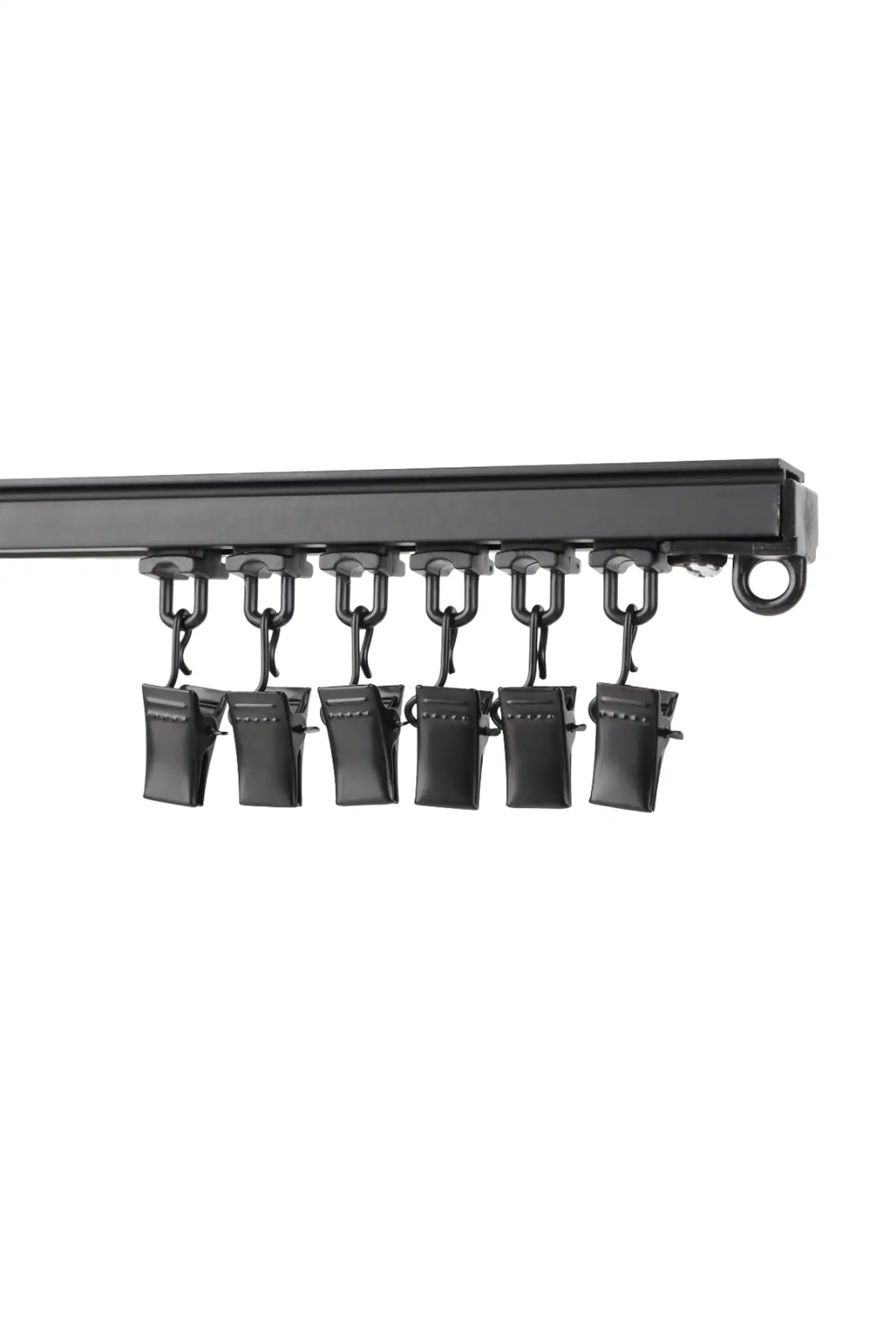 Ihanin U-verhokiskon liu'ut nipistimellä musta 20kpl - 4