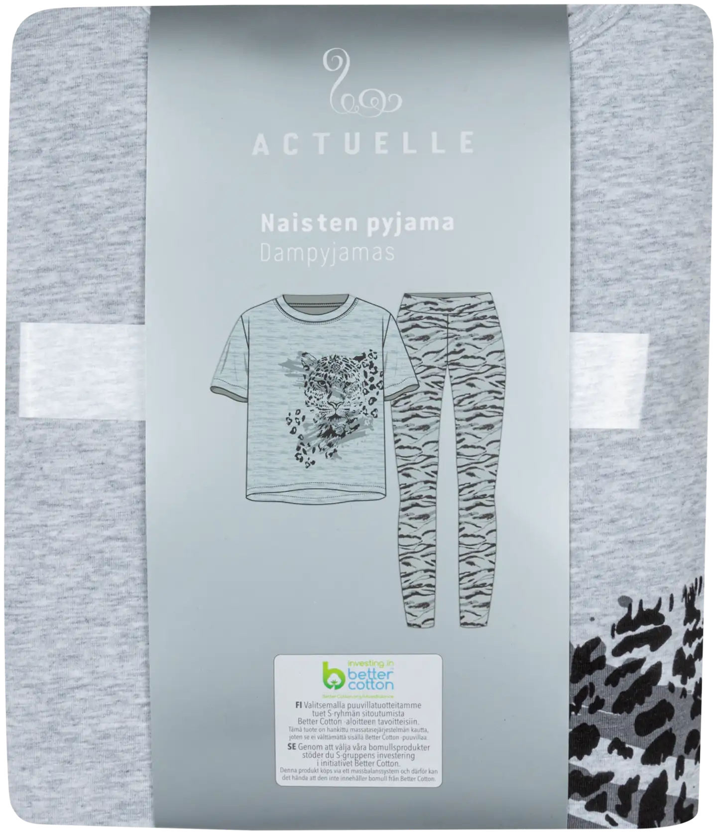 Actuelle naisten pyjama 212A042525 - AOP - 4