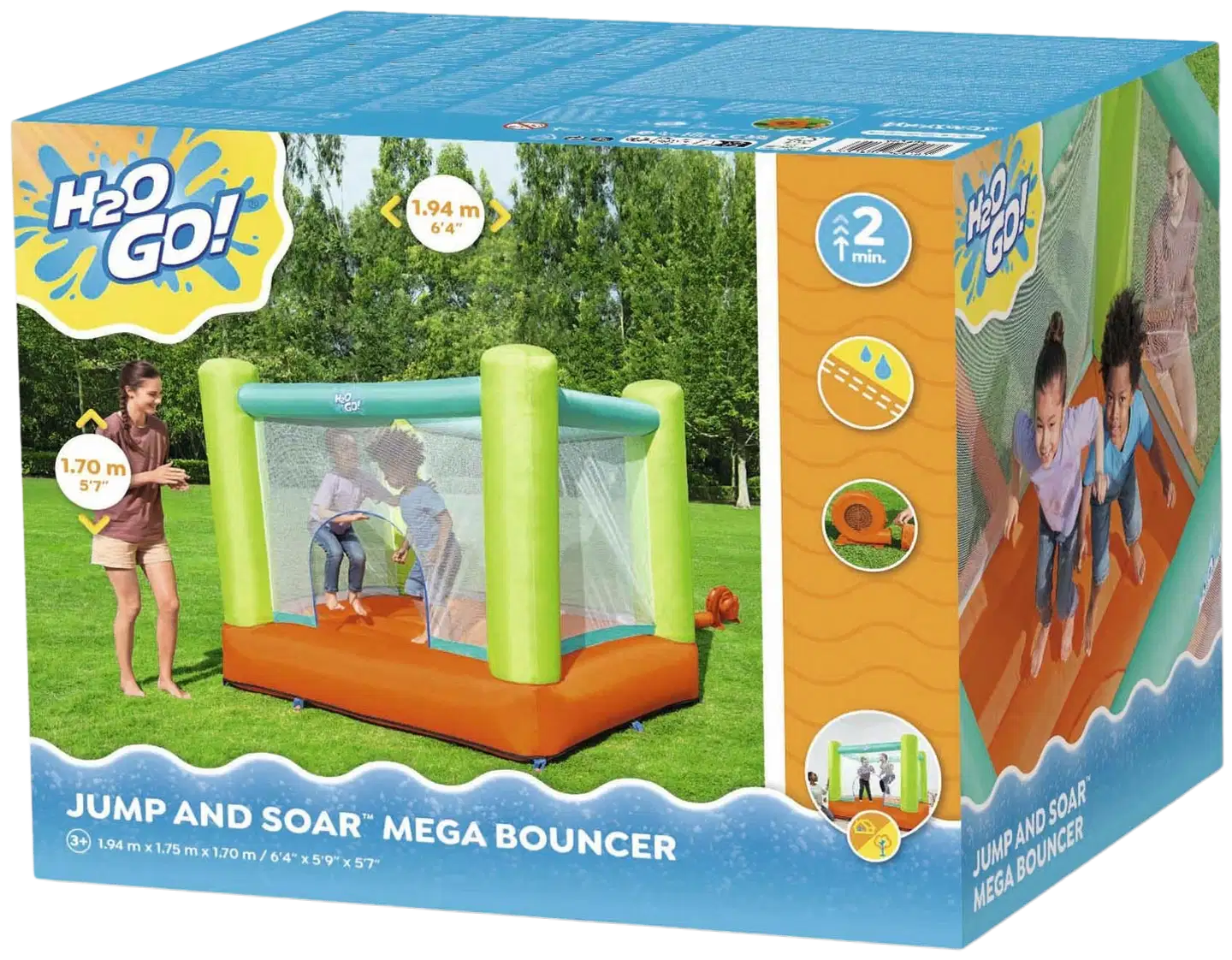 Bestway H2OGO! Jump And Soar Mega Bouncer -leikkikeskus - 2