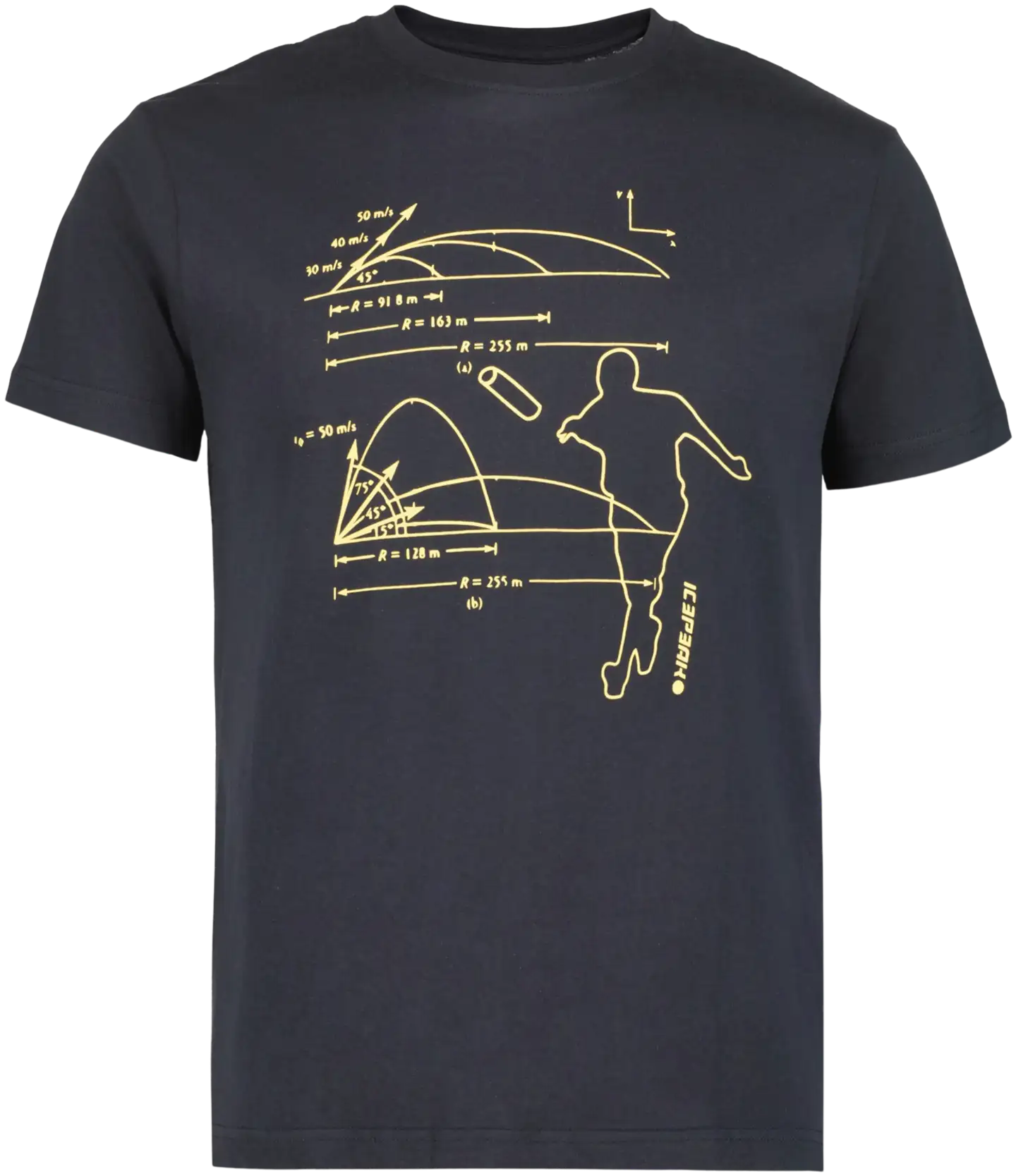 Icepeak miesten t-paita Mosbach 757628660 - Tummanharmaa - 1