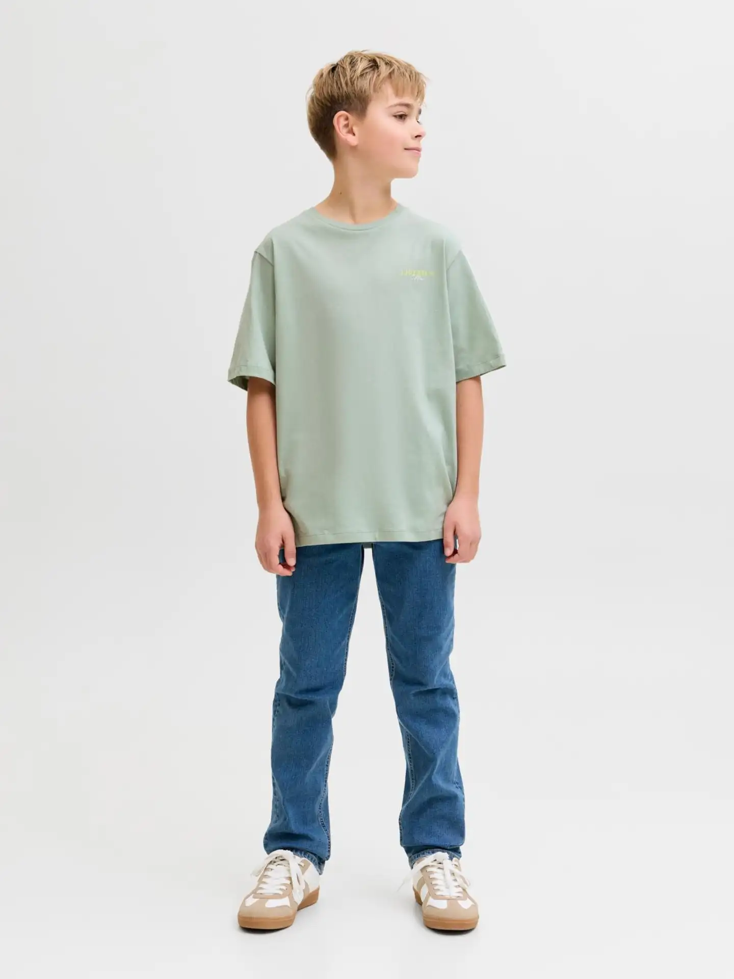 JJ REBEL JUNIOR lasten t-paita - Aqua Gray - 5