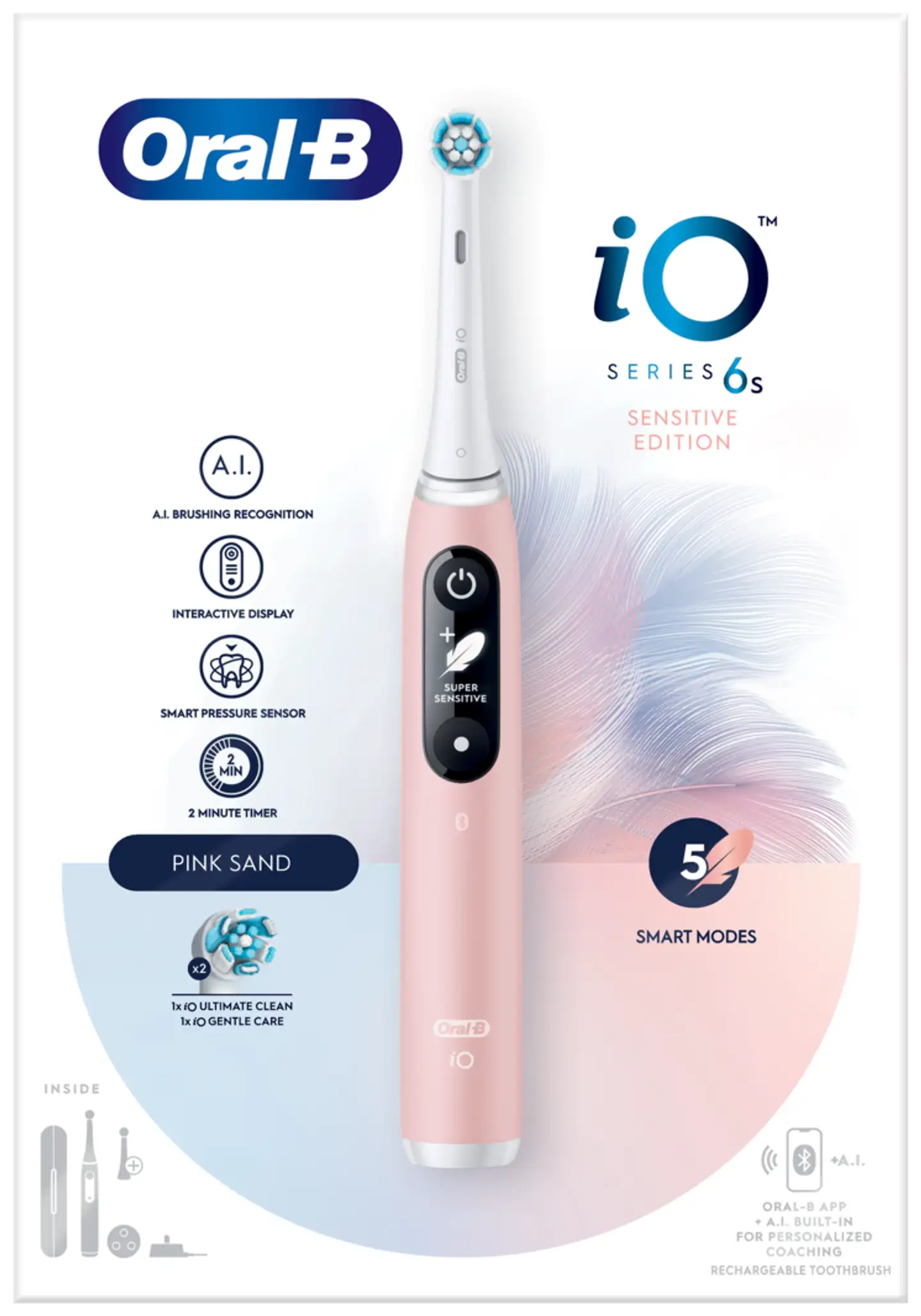Oral-B Sähköhammasharja iO6 Pinkki + matkakotelo - 3