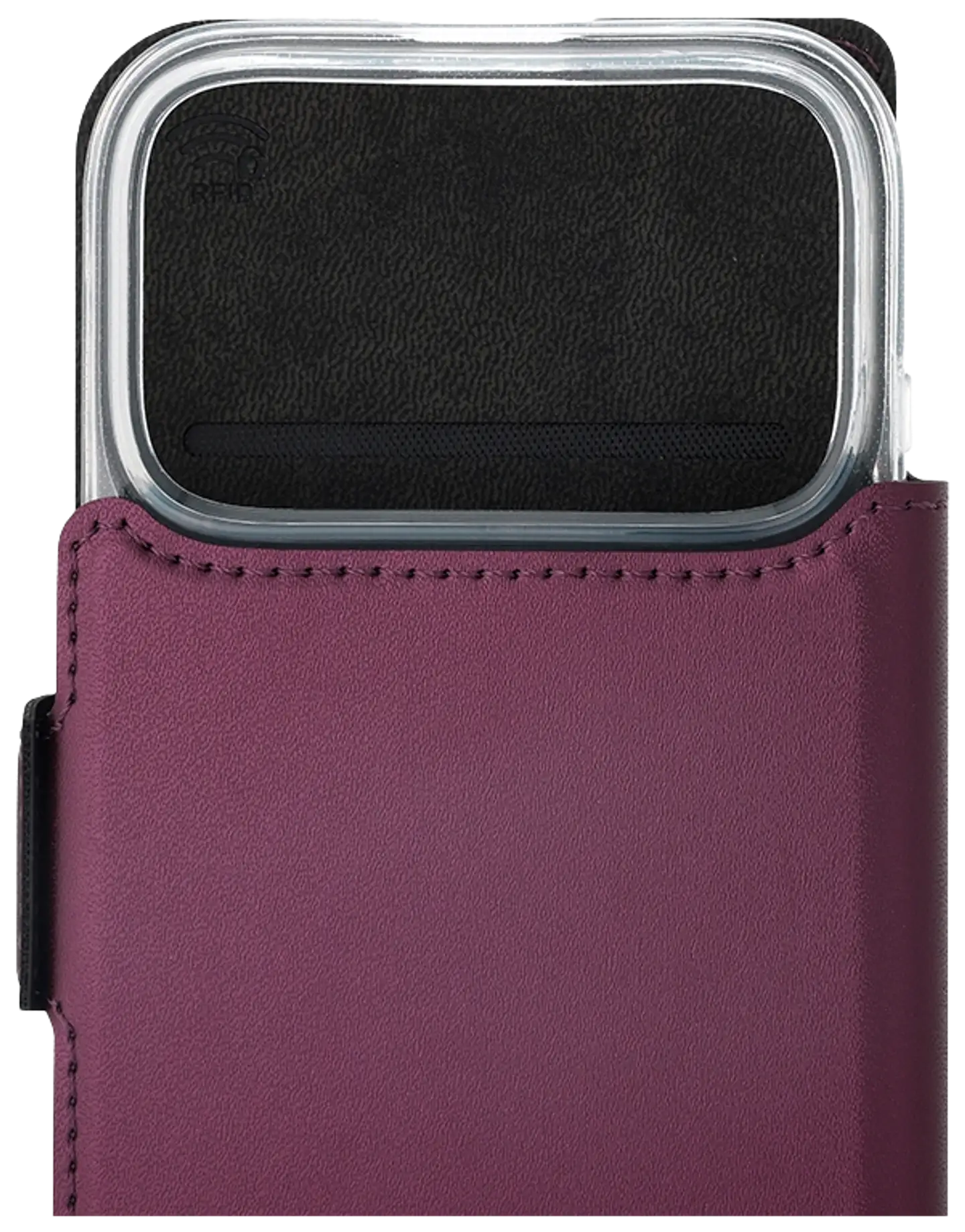 Wave MagSafe -yhteensopiva Book Case, Apple iPhone 17 Pro, smoky sangria - 3