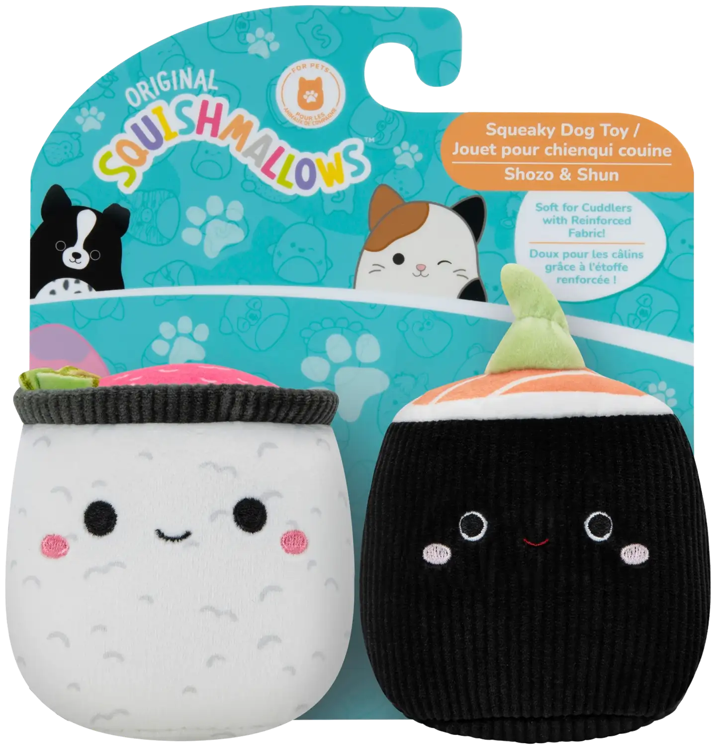 Squishmallows pehmolelu Squeaky tuplapakkaus 9 cm, erilaisia - 3