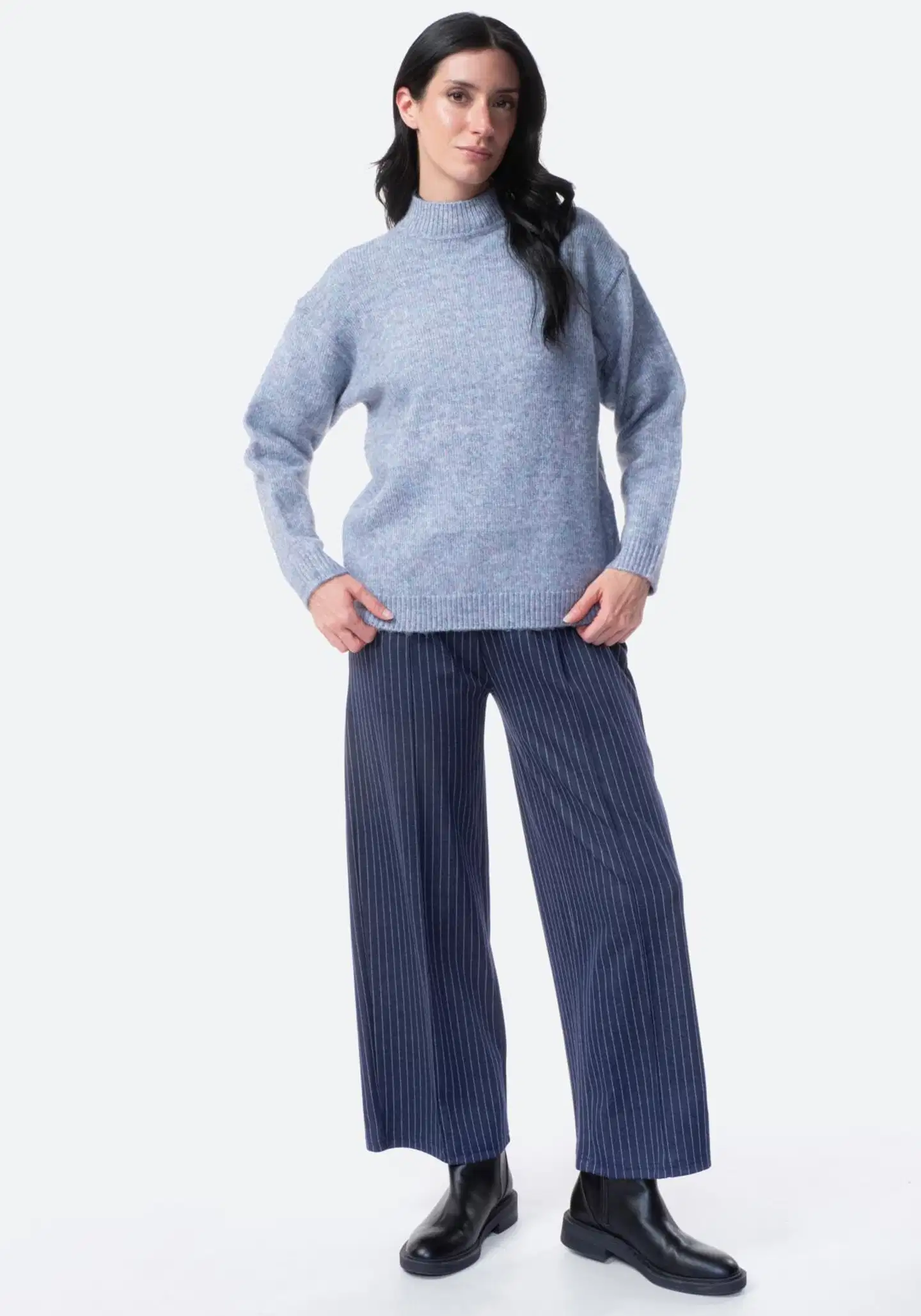 TEX naisten neulepusero I291429 - BLUE - 4