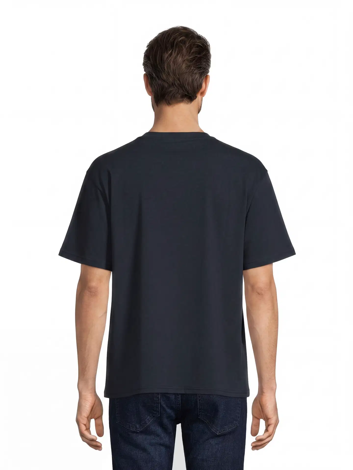 House miesten t-paita o-pääntiellä oversize 195HBNOS24 - D.blue - 3