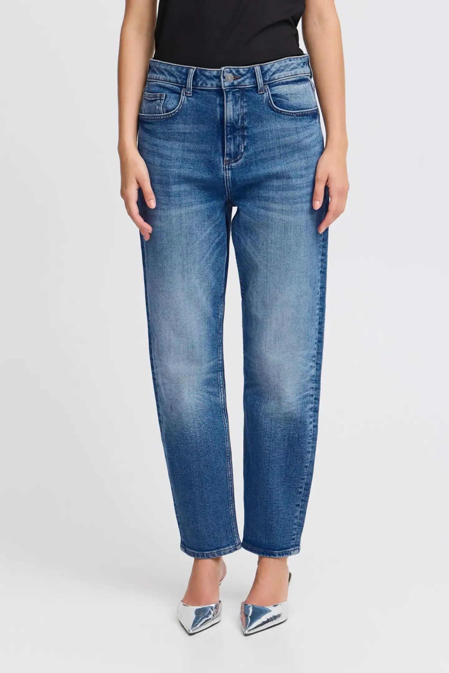 B.young naisten farkut Byloetta 20815198 - Mid blue denim - 3