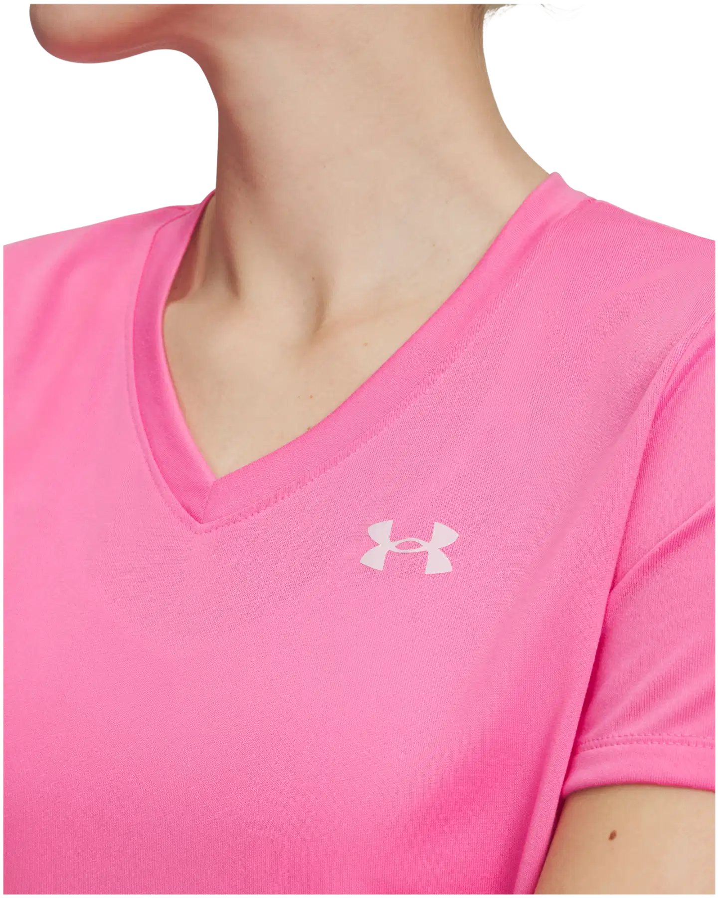 Under Armour naisten treenipaita Tech SSV Solid 1384229 - Pink Frenzy - 3