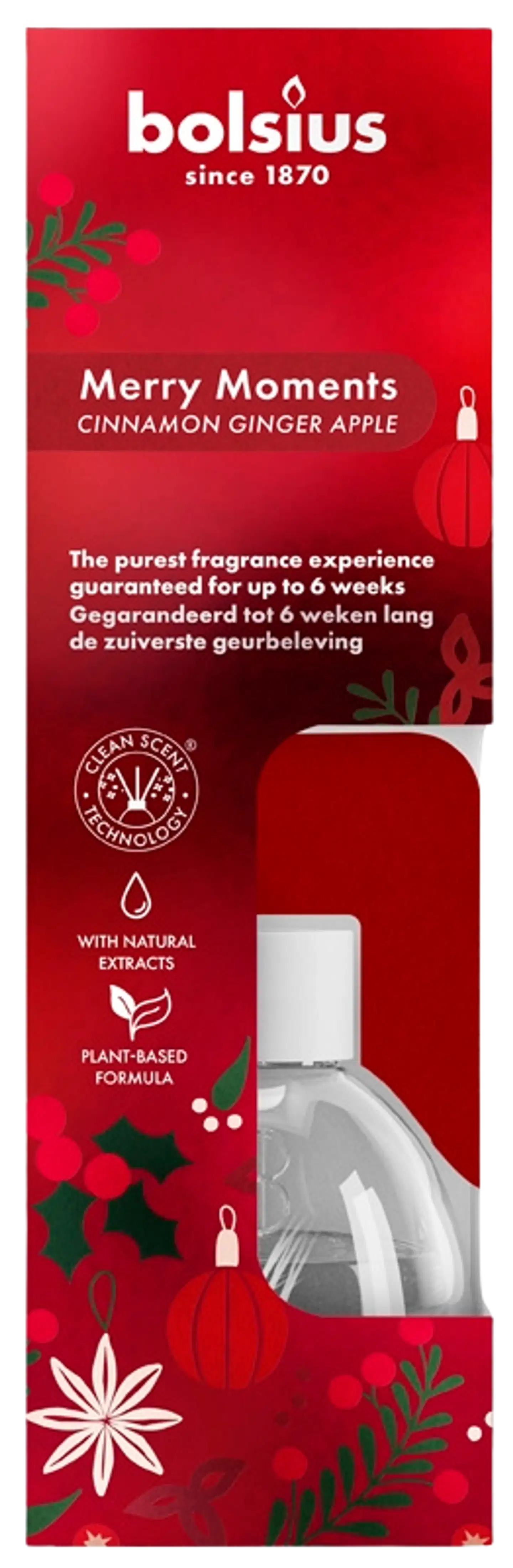 Bolsius True Glow – huonetuoksu – Merry Moments - 60 ml - 1