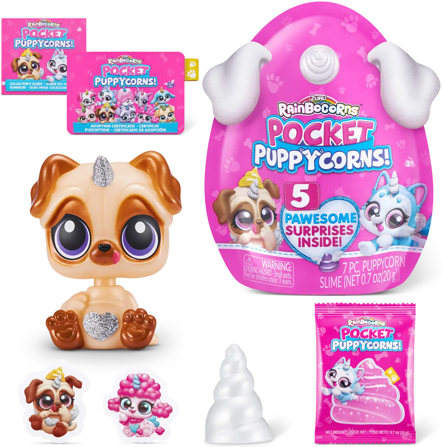 Rainbocorns koira Pocket Puppycorn Bobble Head, erilaisia - 11