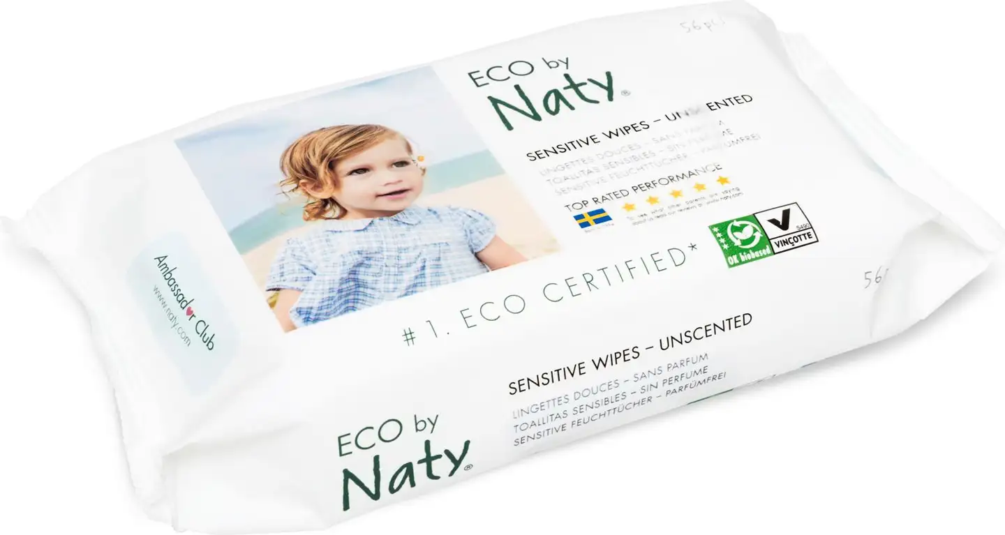 Naty Eco Sensitive Wipes puhdistuspyyhe - 1