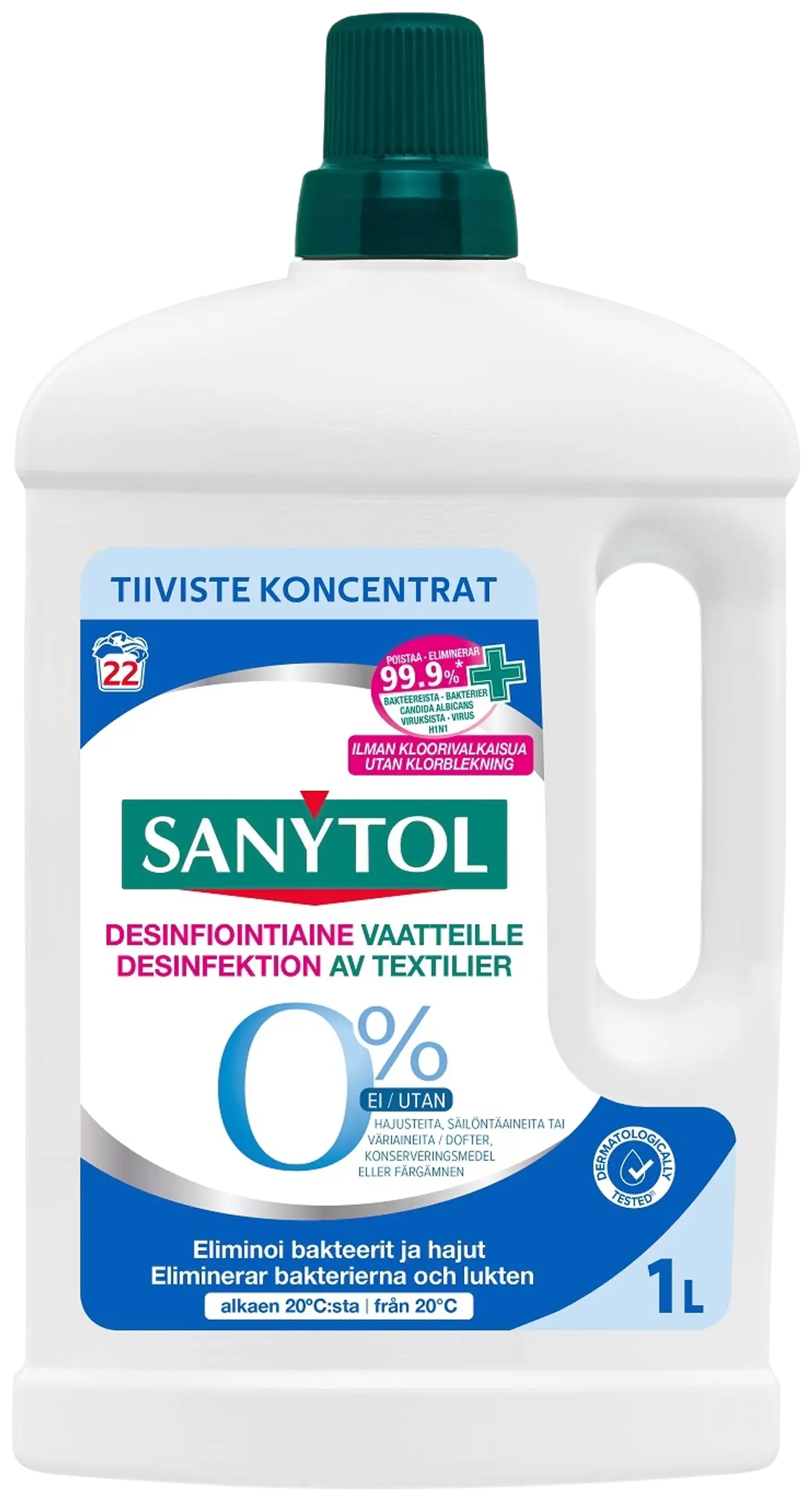 Sanytol Desinfiointiaine vaatteille 0%, 1l