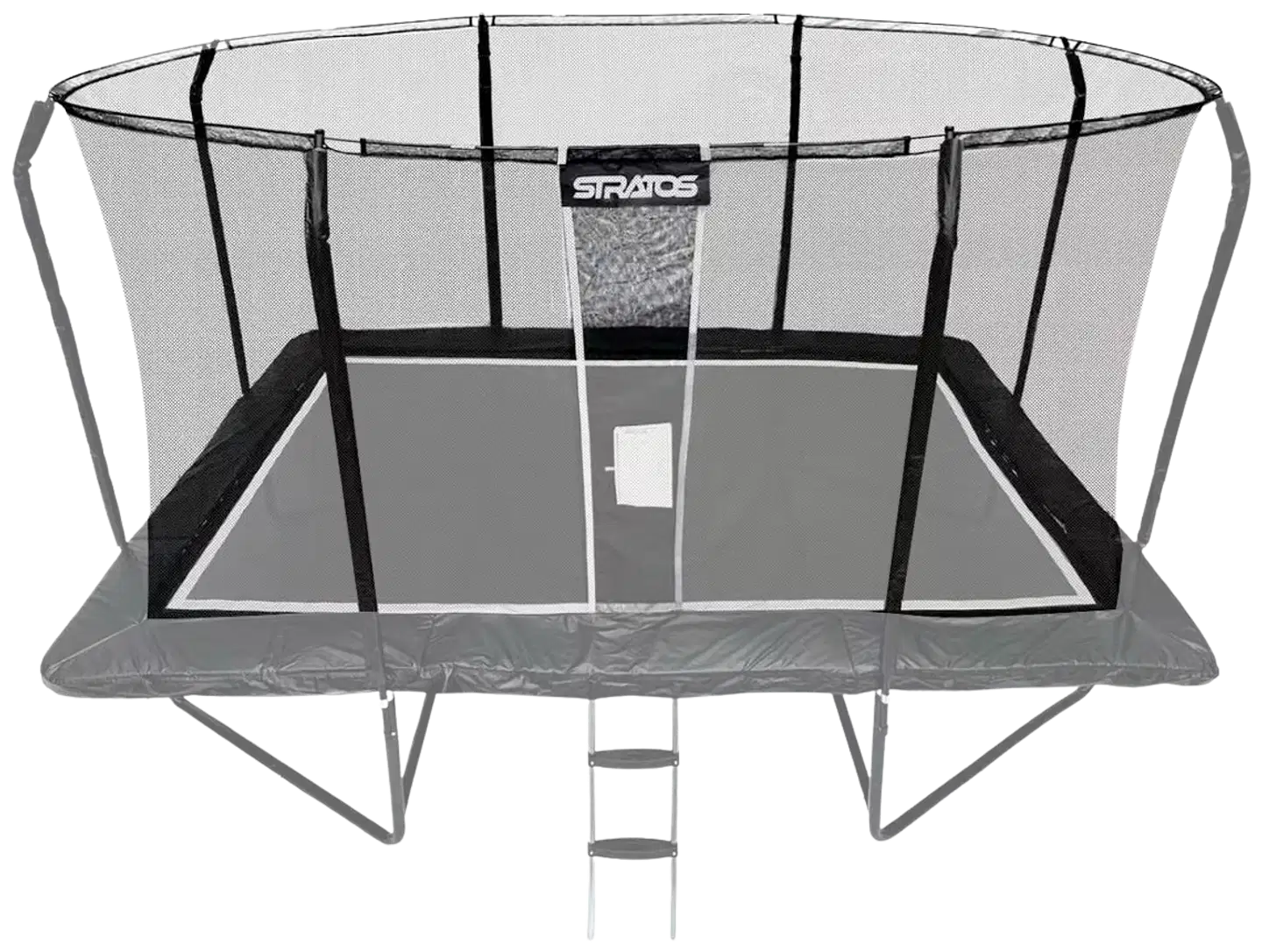 Trampoliinin turvaverkko stratos suorakaide trampoliini 277x477 cm premium black line - 2