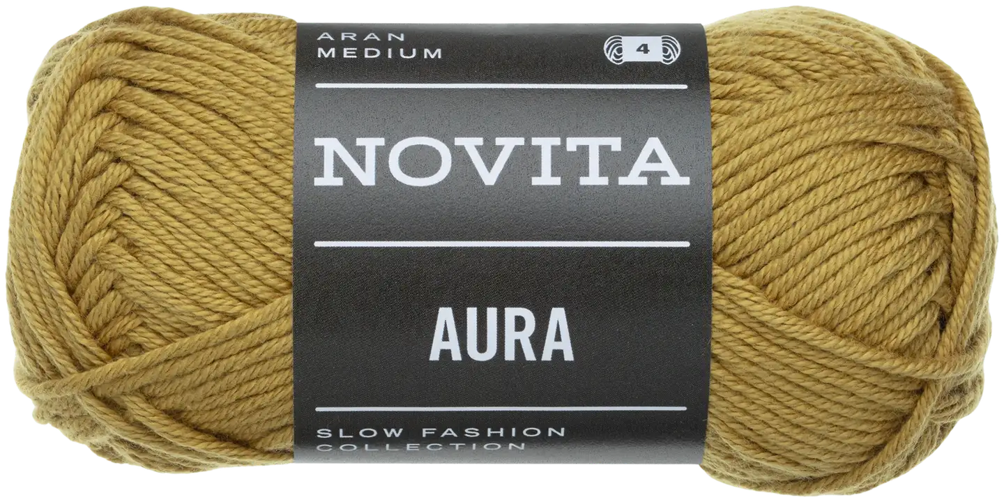 Novita puuvillalanka Aura 50 g innostus 296 - 1