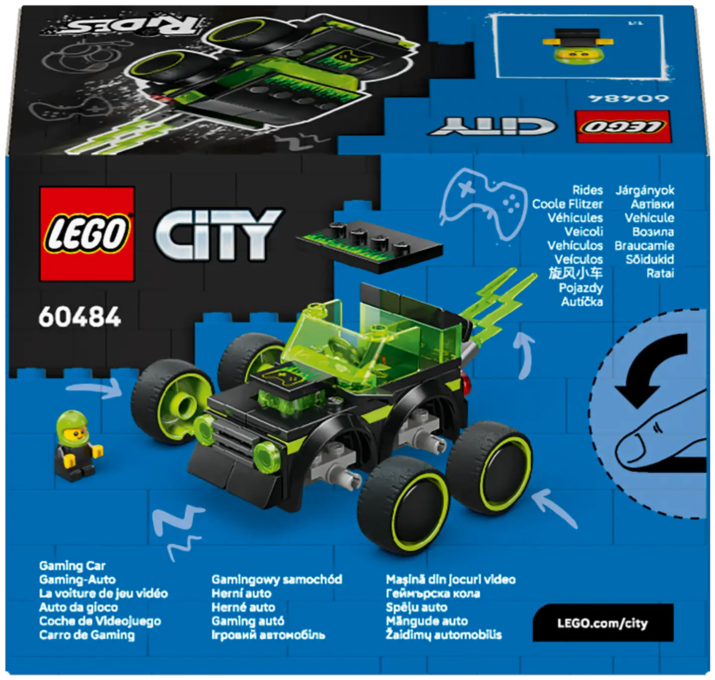 LEGO® City Brick Rides 60484 Menopelit – Pelikilpa-auto - 5