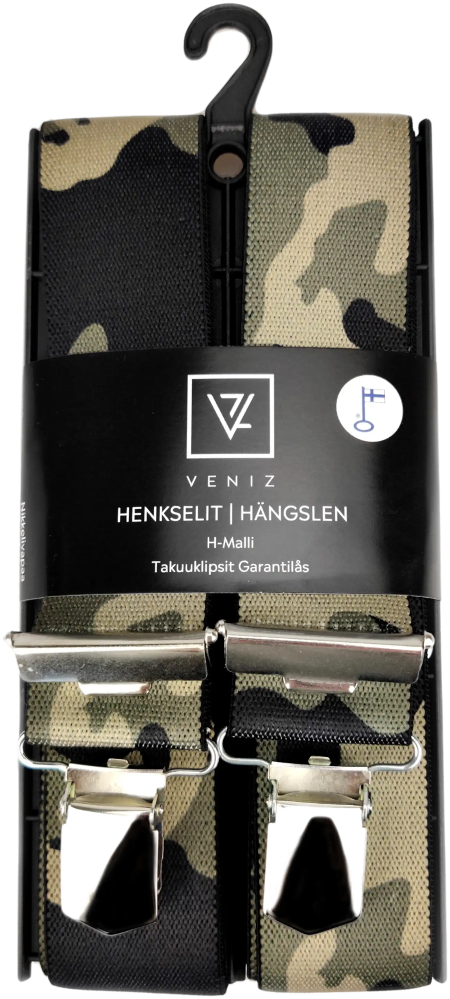 Veniz miesten henkselit 36mm 120cm H-mali vihreä camokuosi